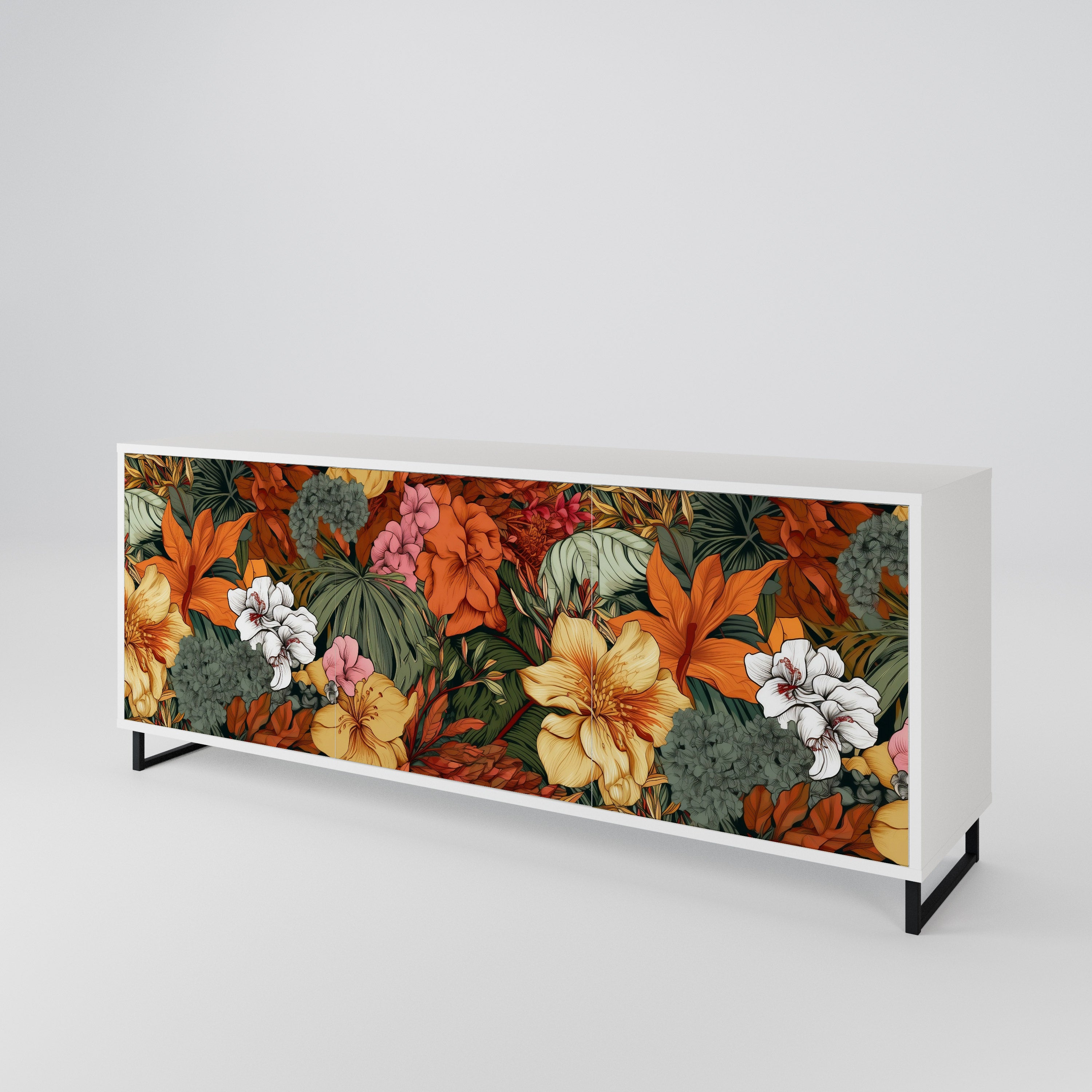 RADIANT FLORA Aparador de 3 Puertas