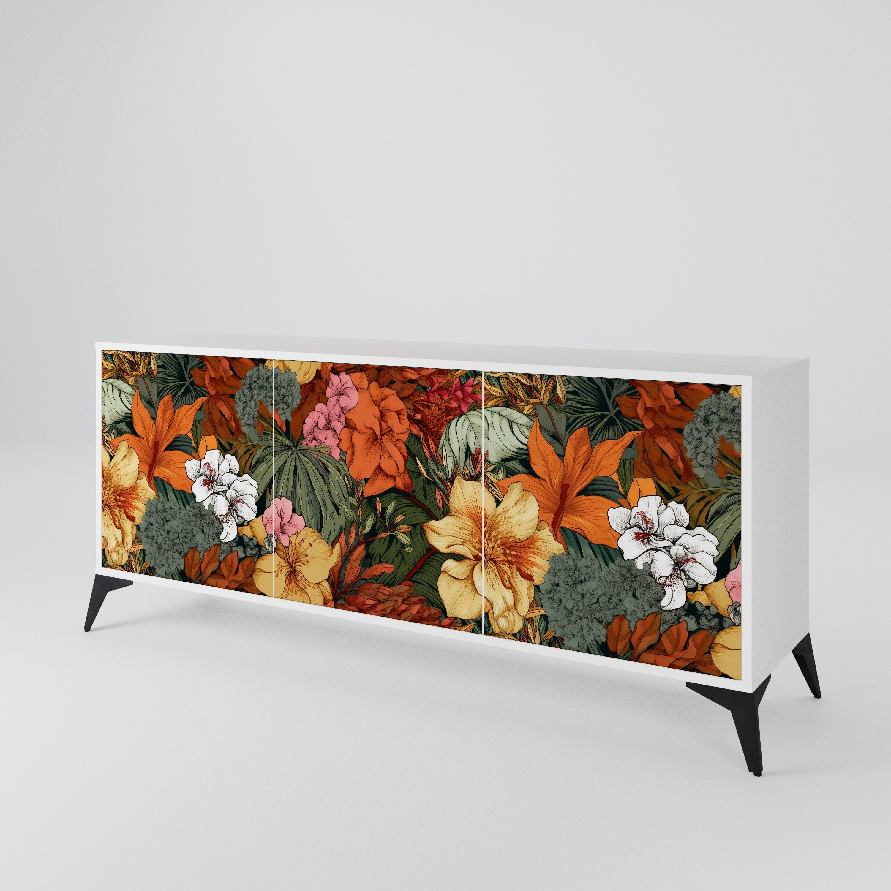 RADIANT FLORA Aparador de 3 Puertas