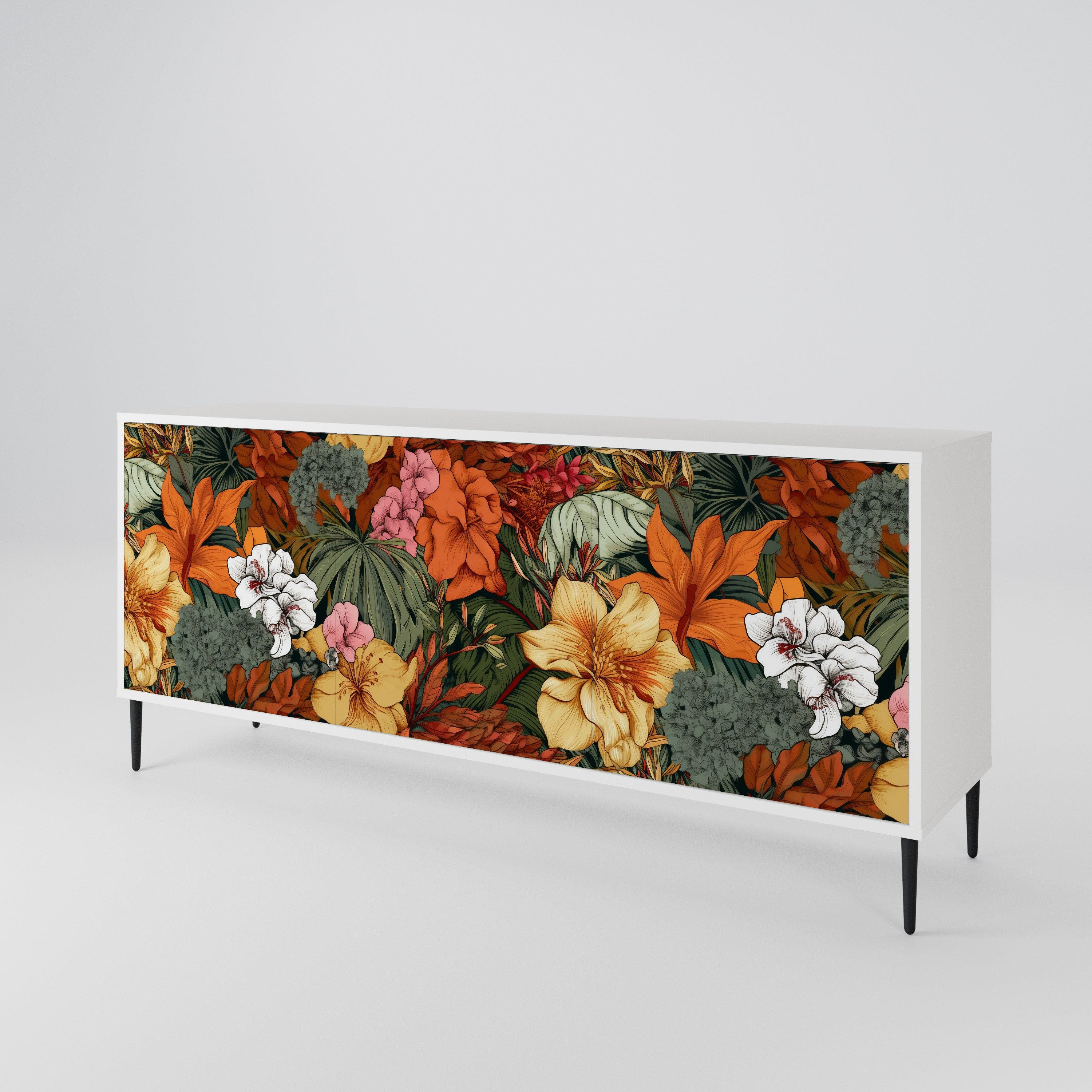 RADIANT FLORA Aparador de 3 Puertas