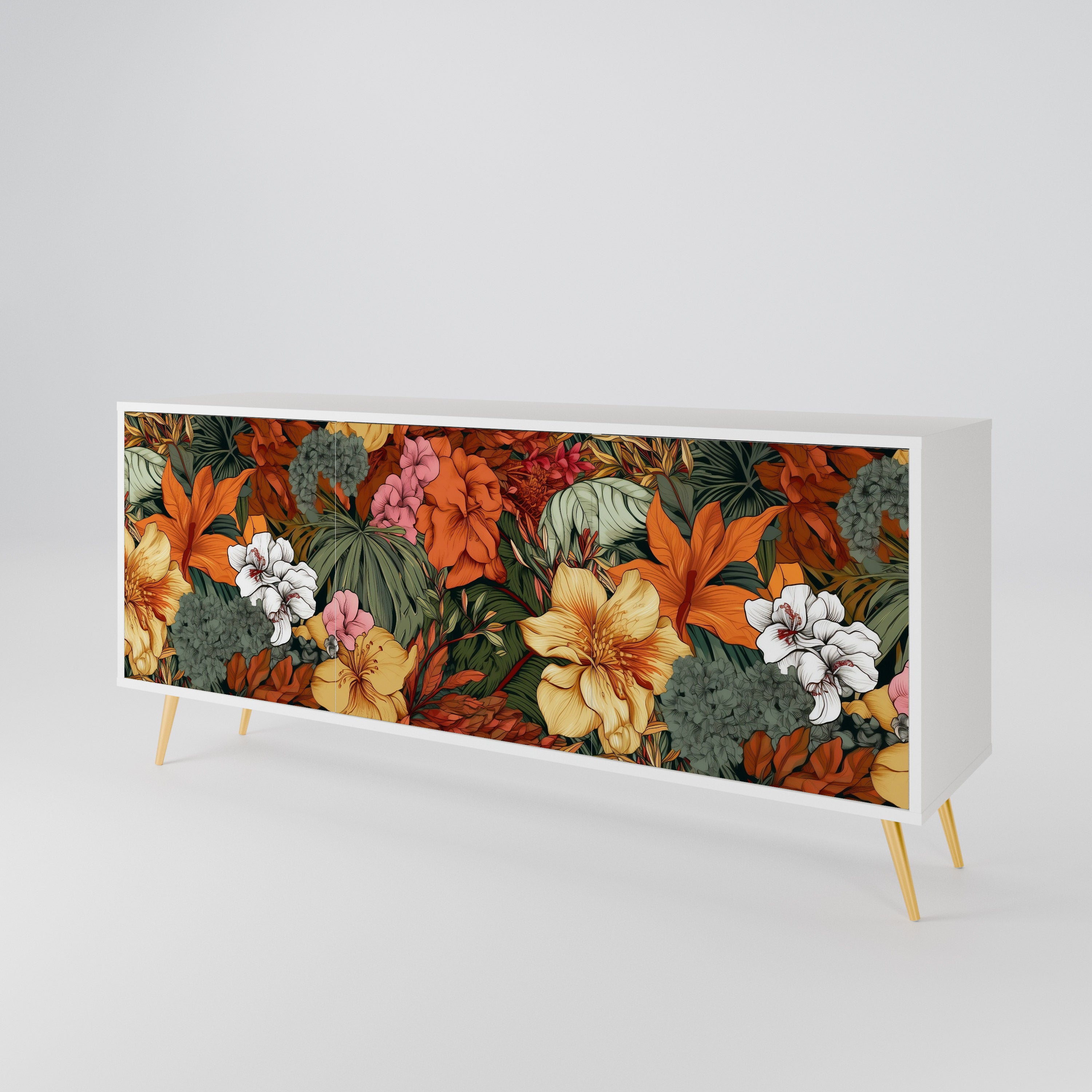 RADIANT FLORA Aparador de 3 Puertas