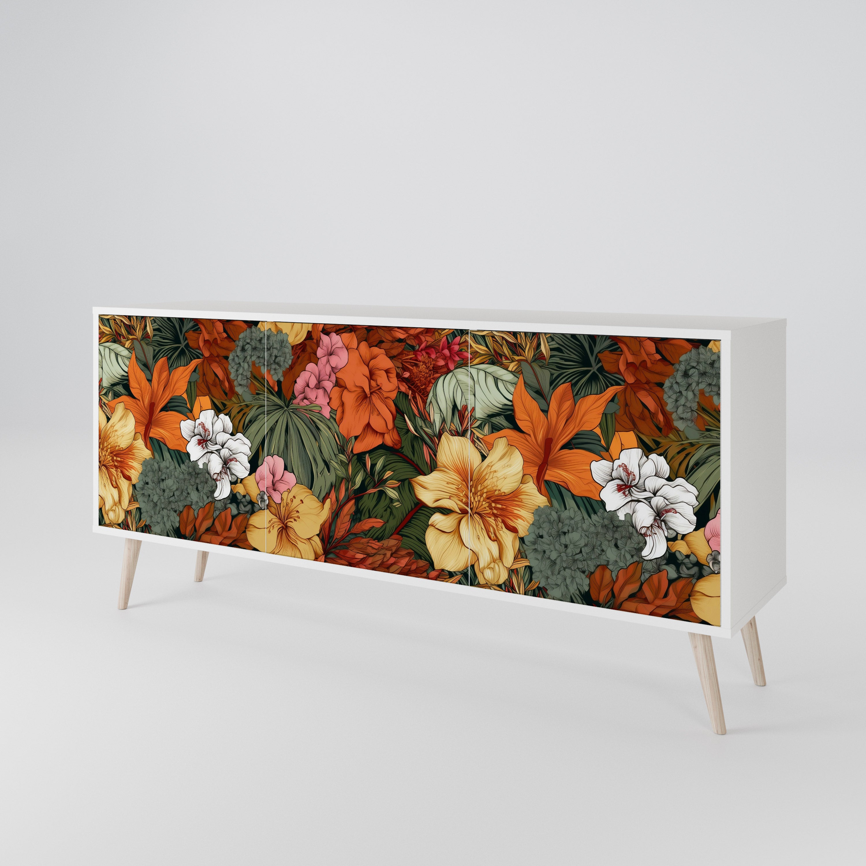 RADIANT FLORA Aparador de 3 Puertas