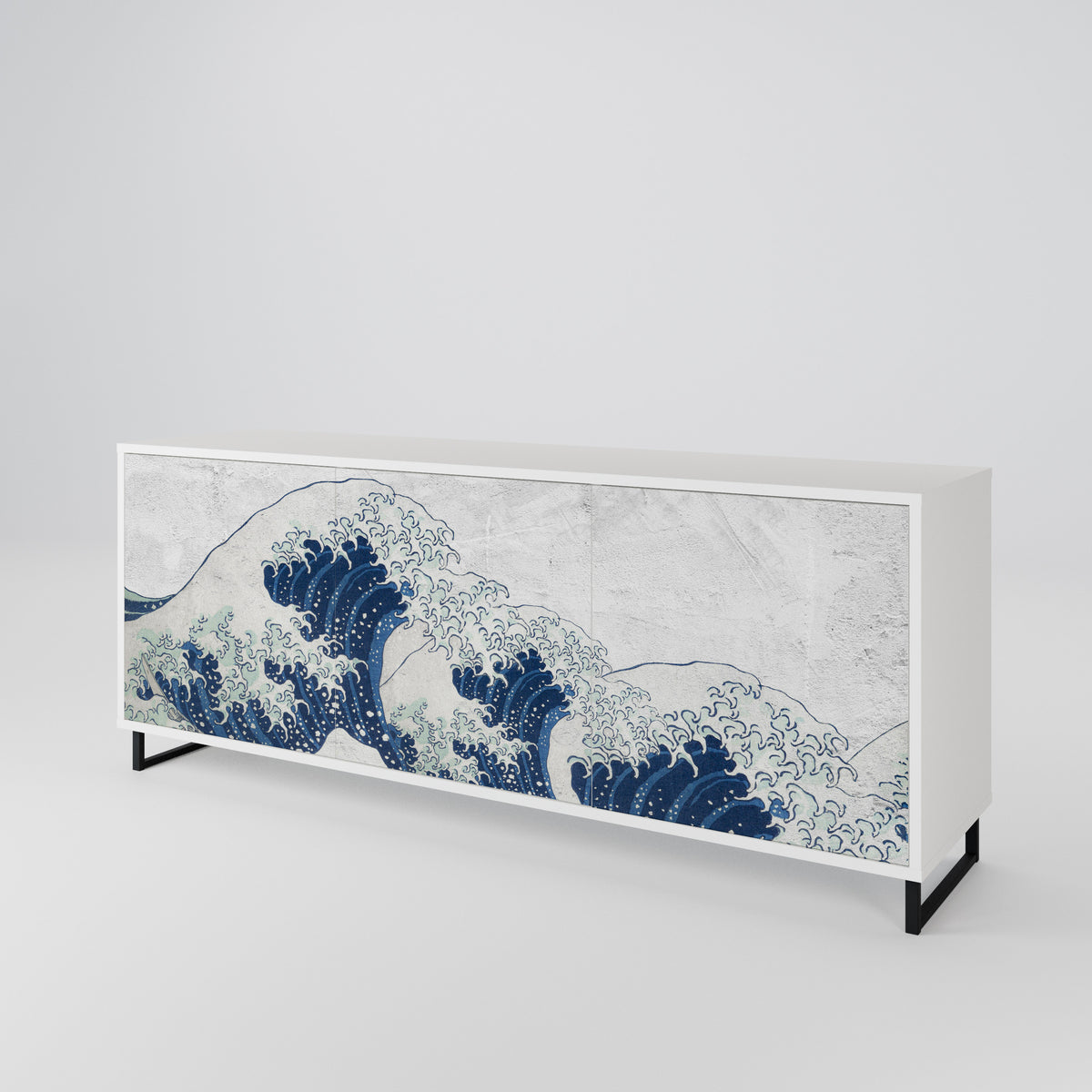 THE GREAT WAVE AT KANAGAWA Aparador de 3 Puertas
