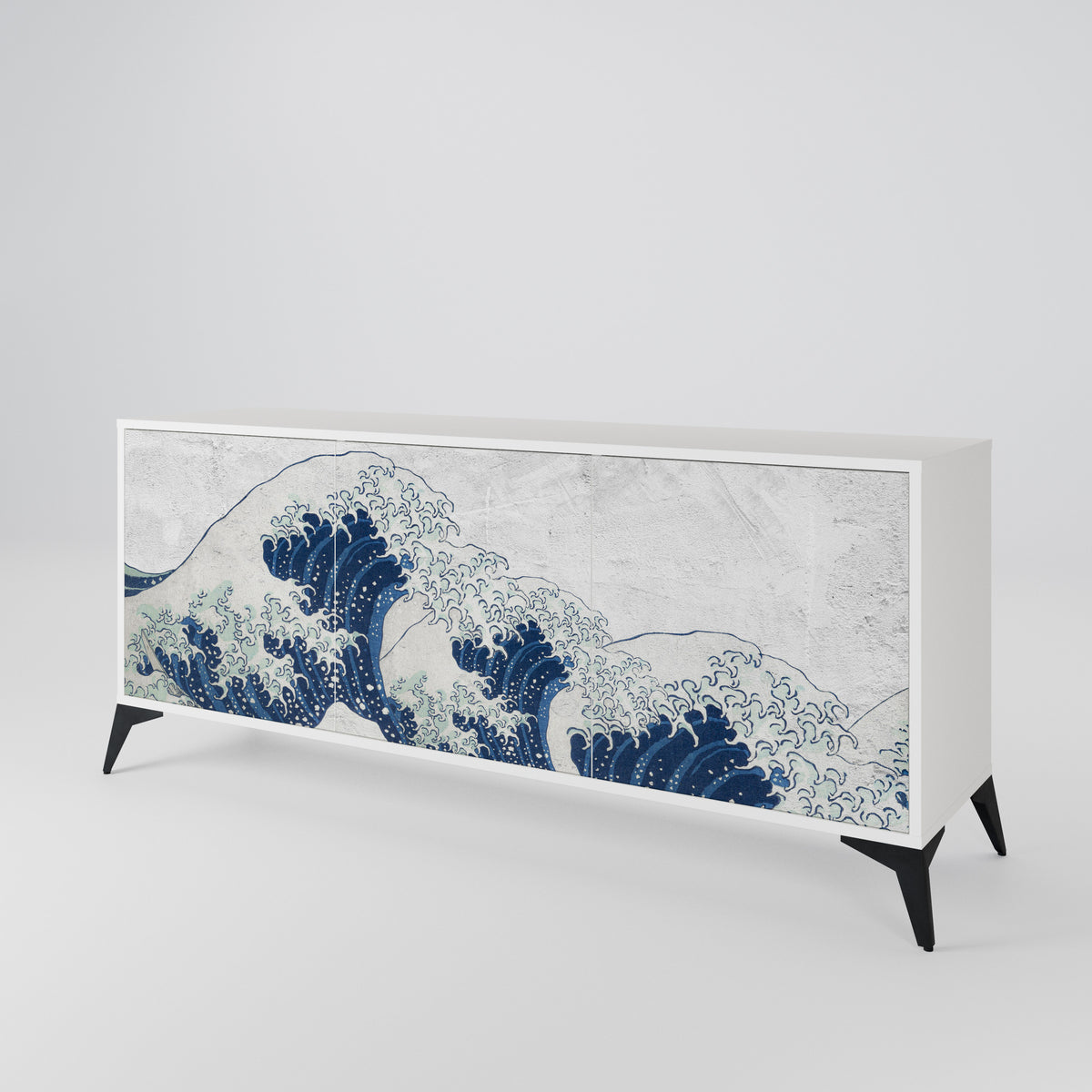THE GREAT WAVE AT KANAGAWA Aparador de 3 Puertas