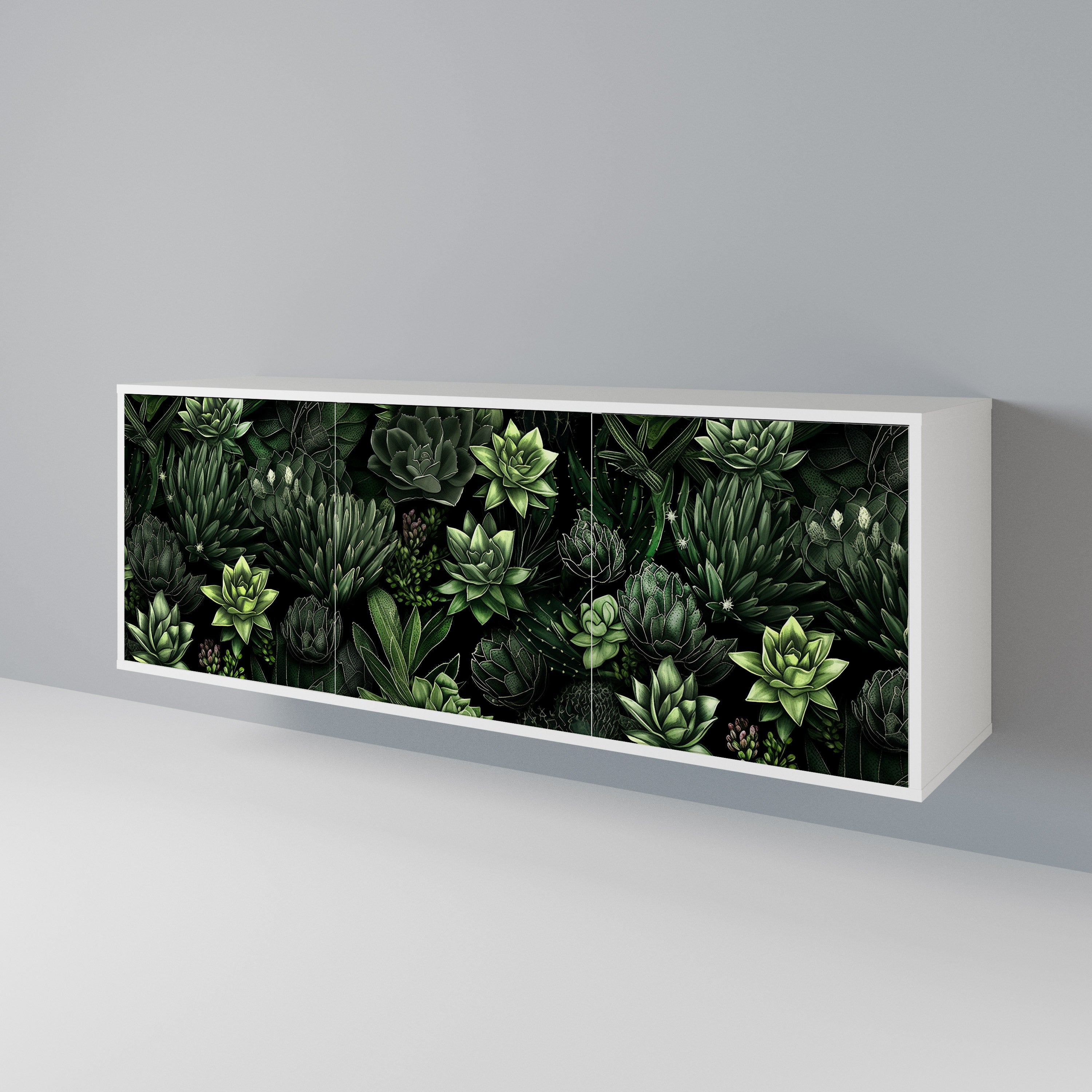 SUCCULENT JUNGLE 3-Door Sideboard