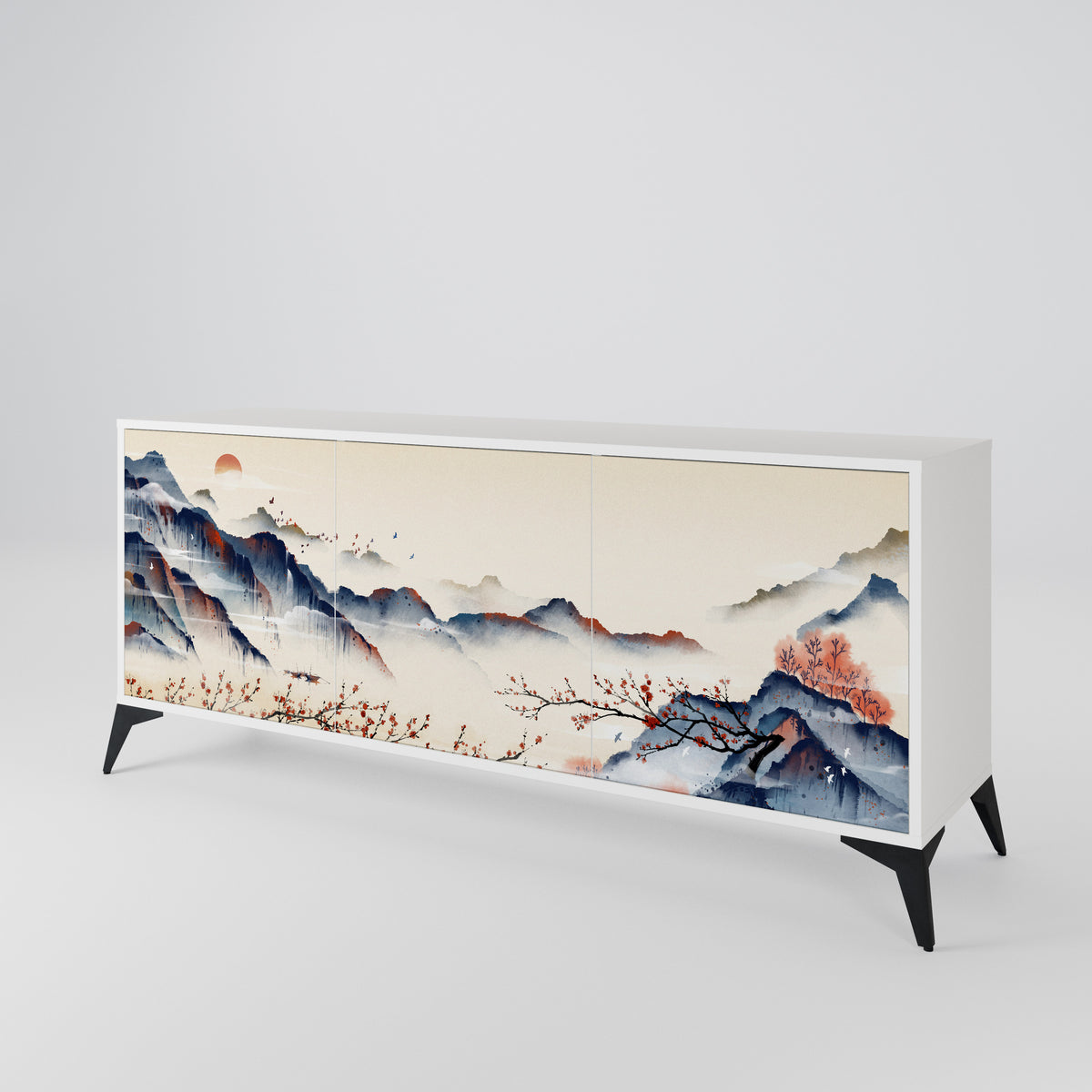 JAPANESE LANDSCAPE Aparador de 3 Puertas