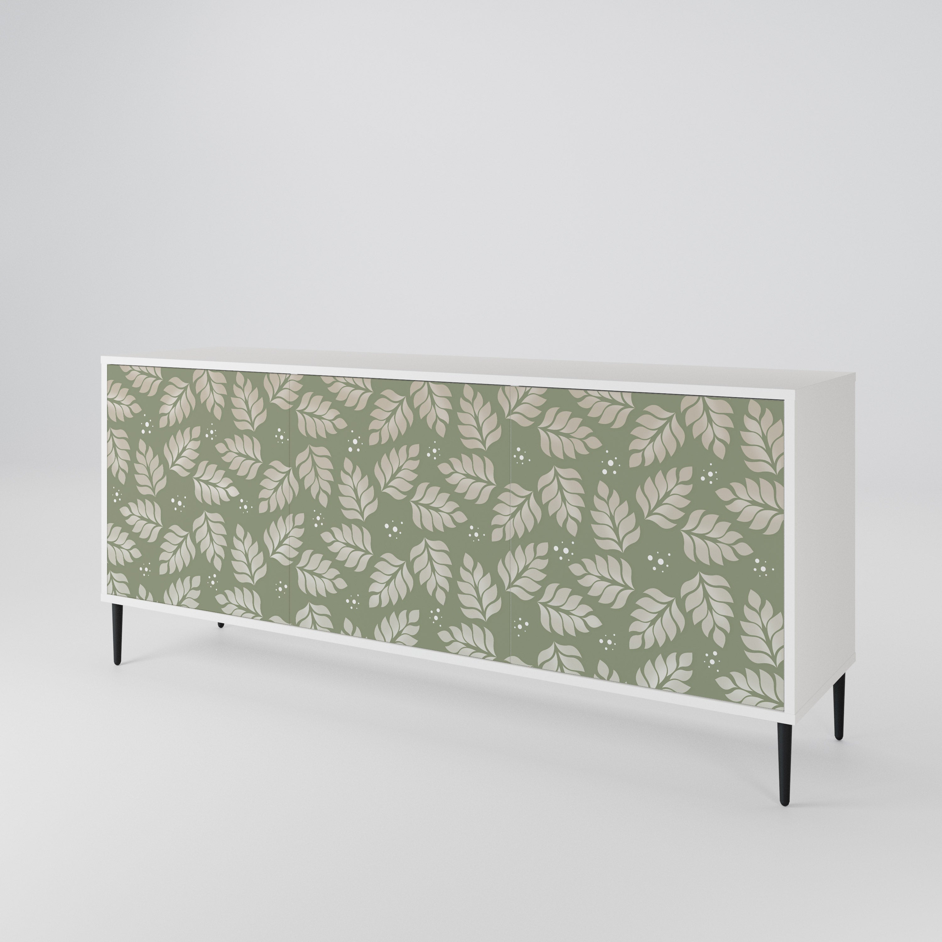 LEAVES ON GREEN 3-Door Sideboard