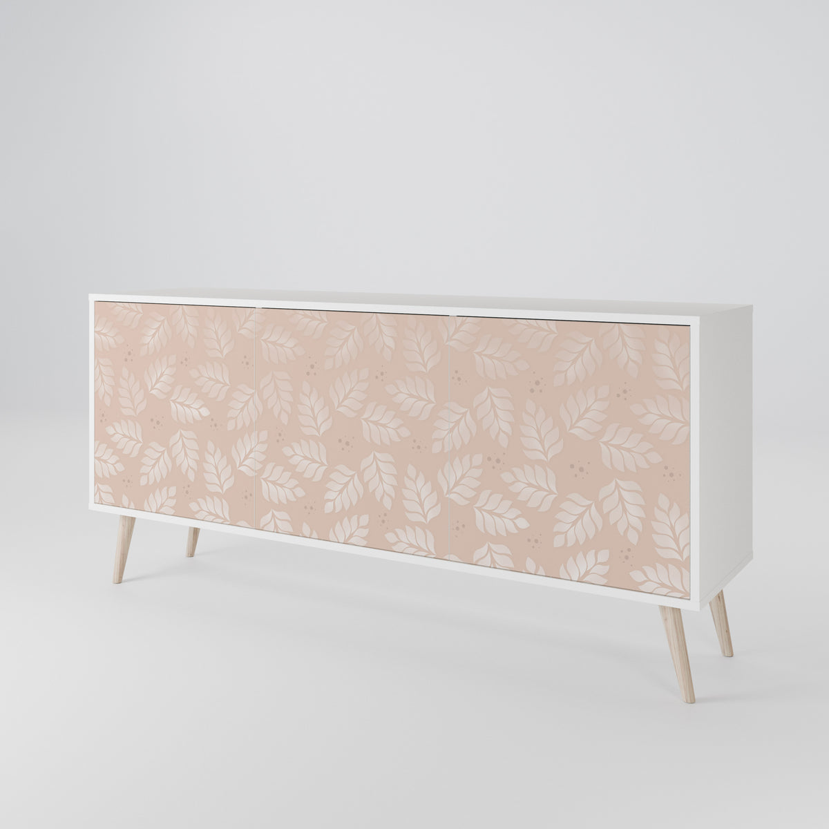 LEAVES ON BEIGE Aparador de 3 Puertas