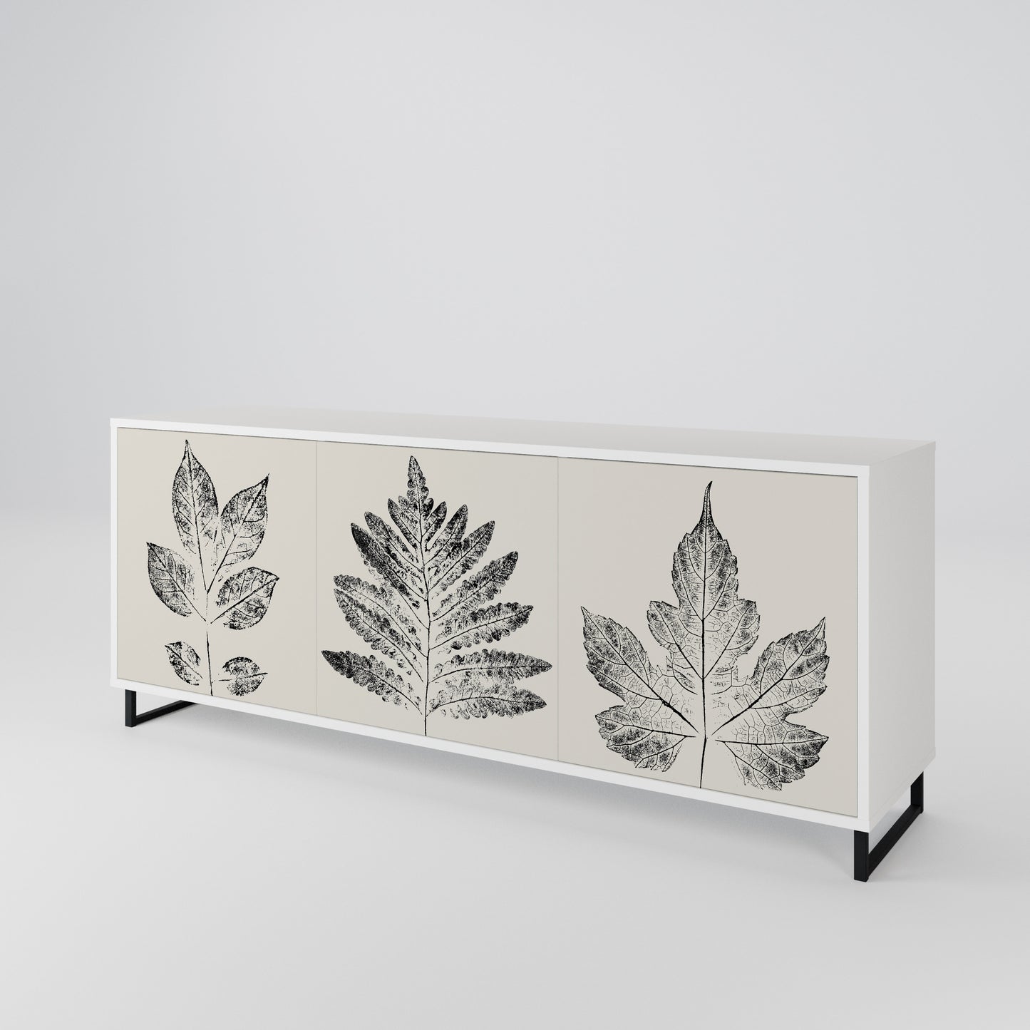 LEAFY STAMPS Aparador de 3 Puertas