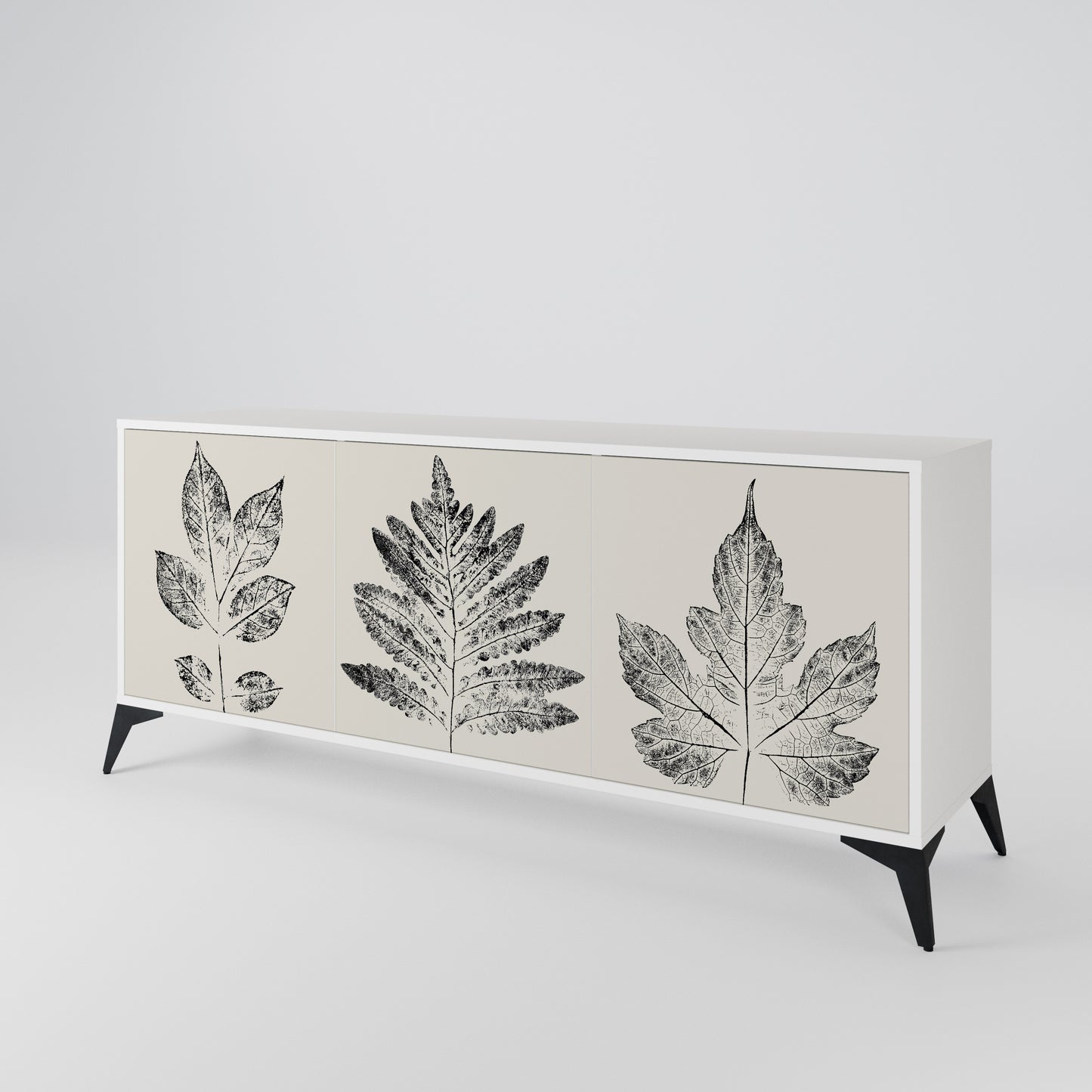 LEAFY STAMPS Aparador de 3 Puertas
