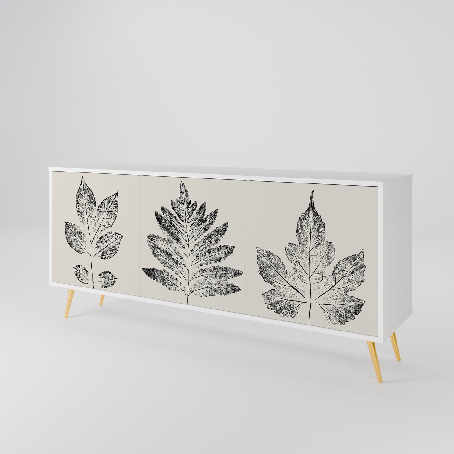 LEAFY STAMPS Aparador de 3 Puertas