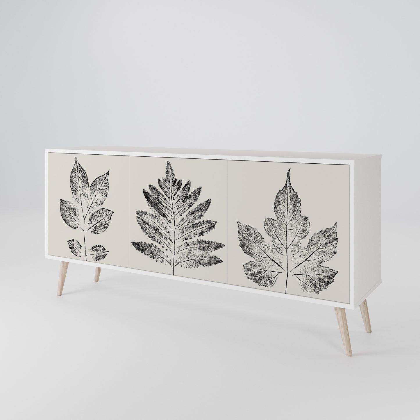 LEAFY STAMPS Aparador de 3 Puertas