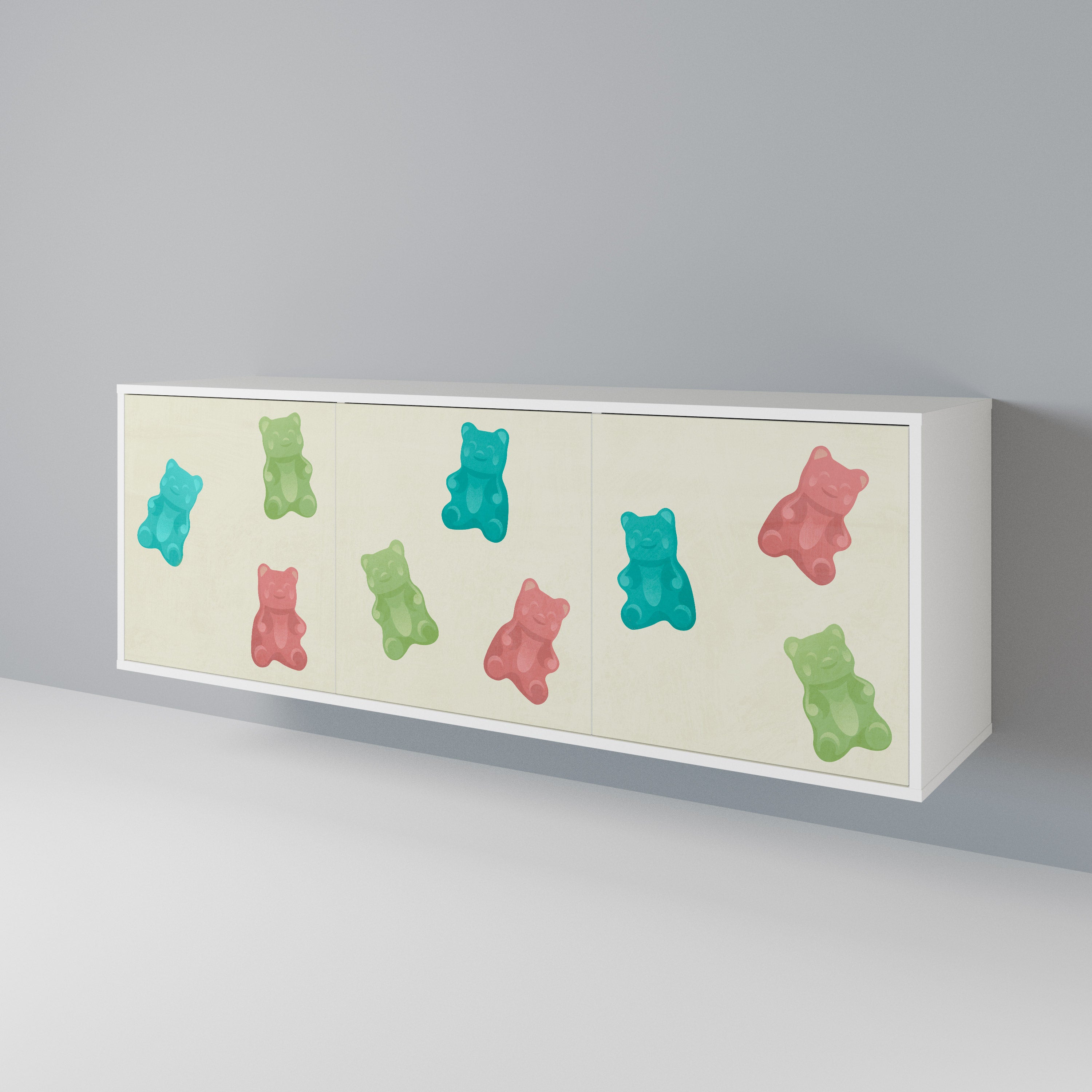 GUMMY BEARS Aparador de 3 Puertas