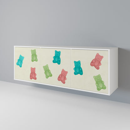 GUMMY BEARS Aparador de 3 Puertas