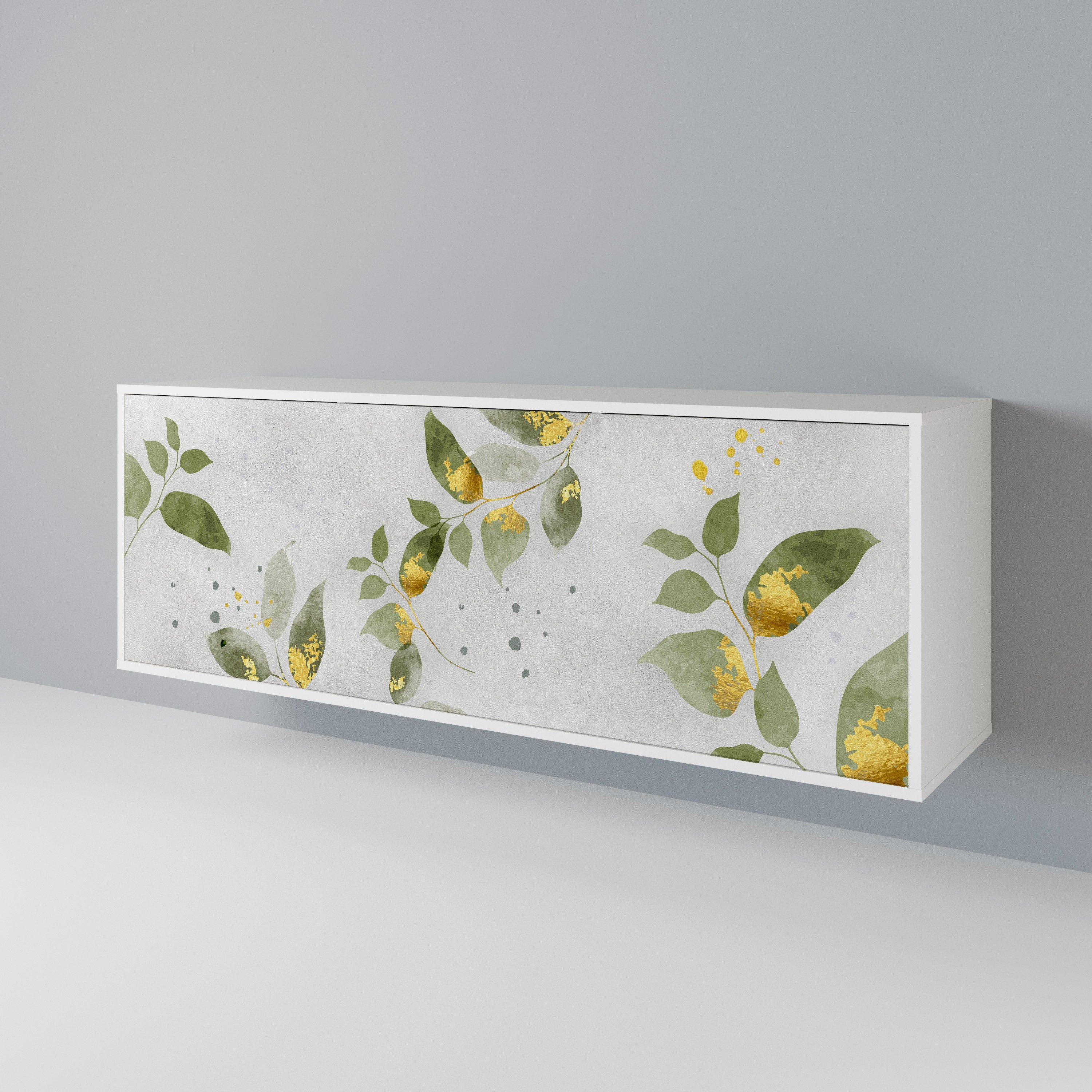 ELEGANT BOTANICS Aparador de 3 Puertas