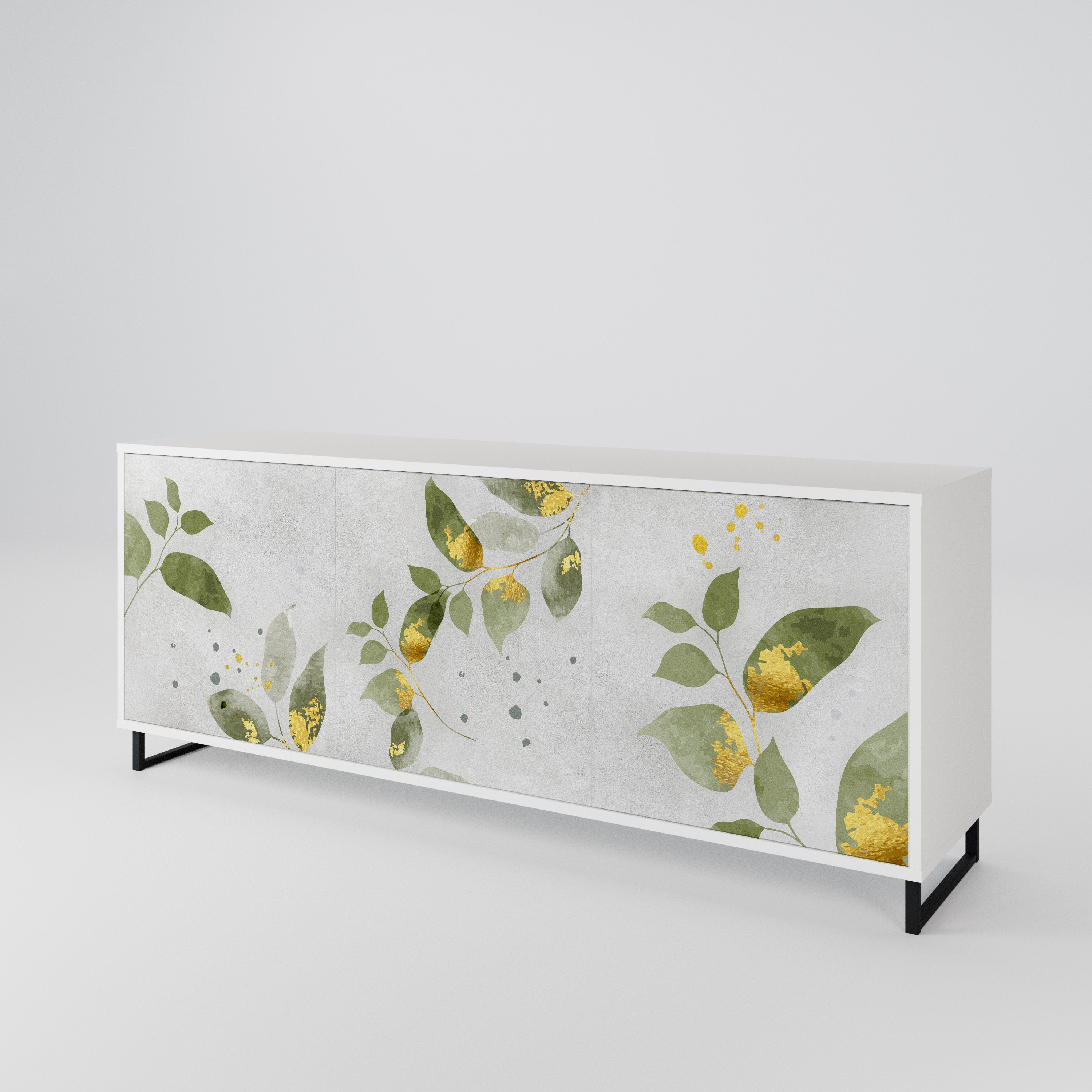ELEGANT BOTANICS Aparador de 3 Puertas