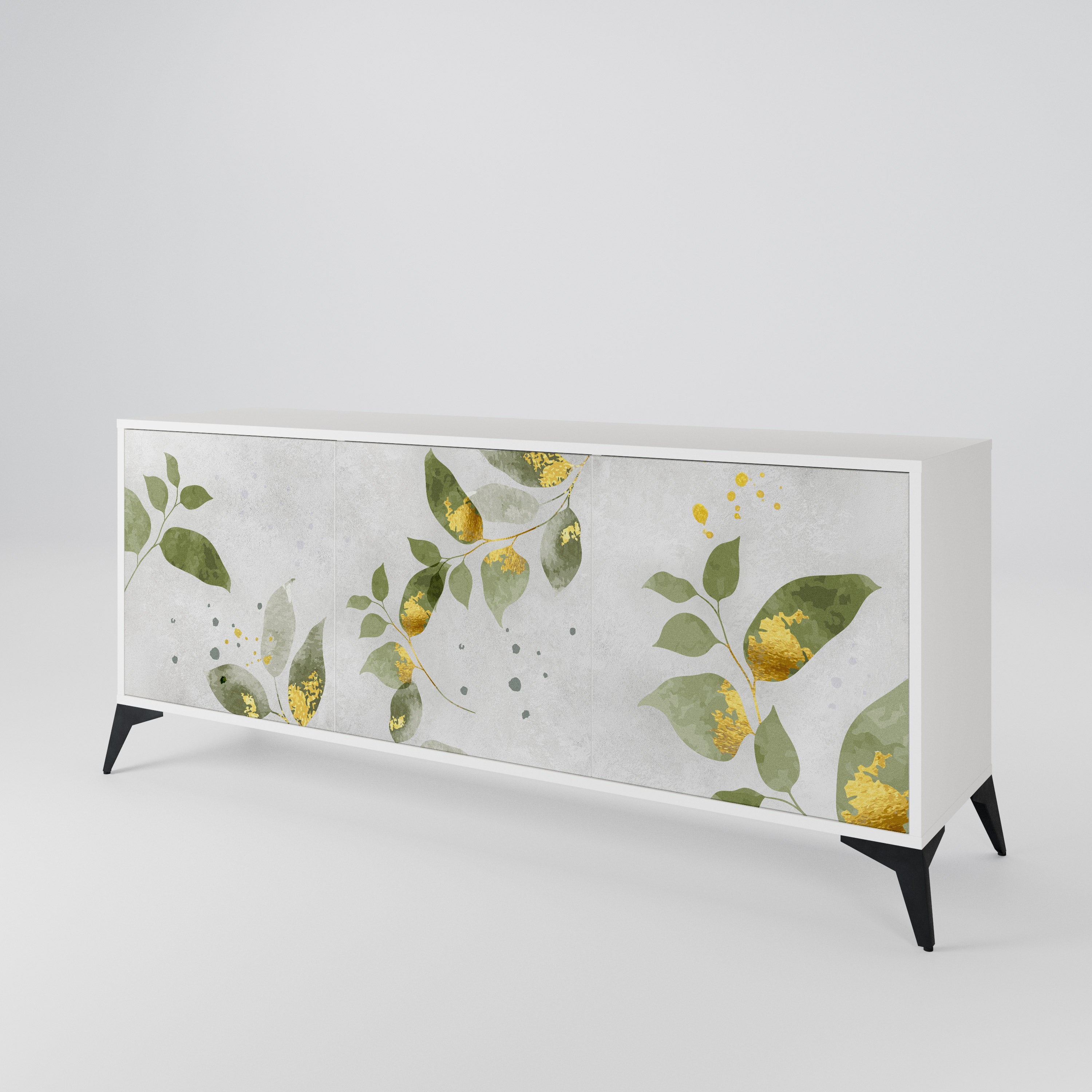 ELEGANT BOTANICS Aparador de 3 Puertas
