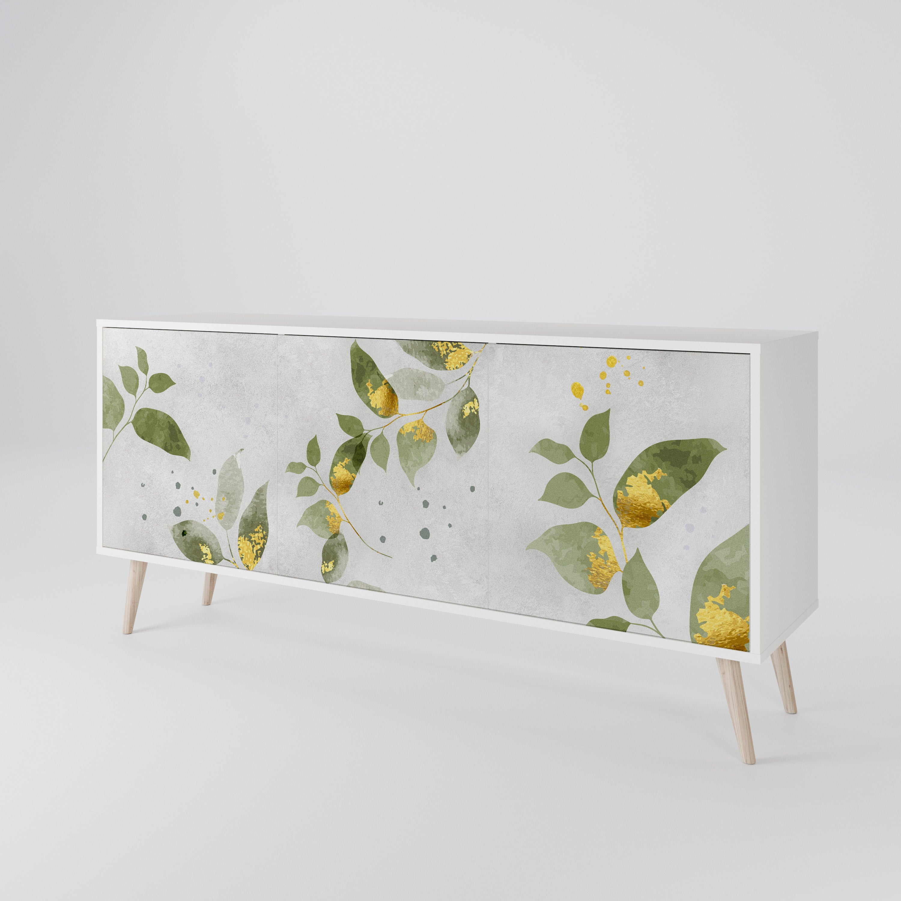 ELEGANT BOTANICS Aparador de 3 Puertas