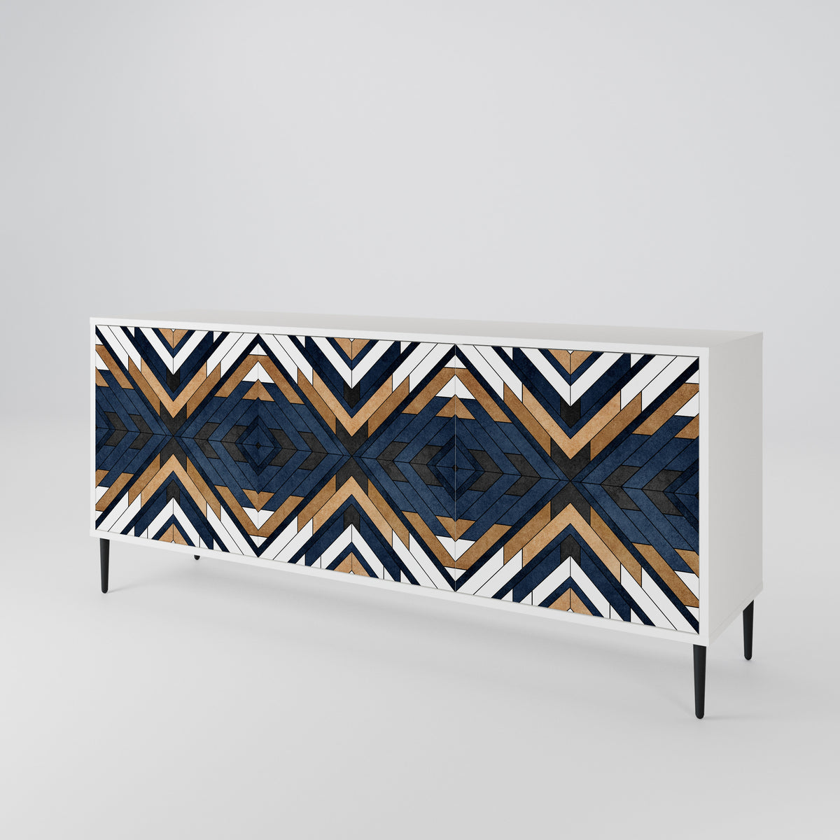 ARTFUL GEOMETRY 3-Door Sideboard