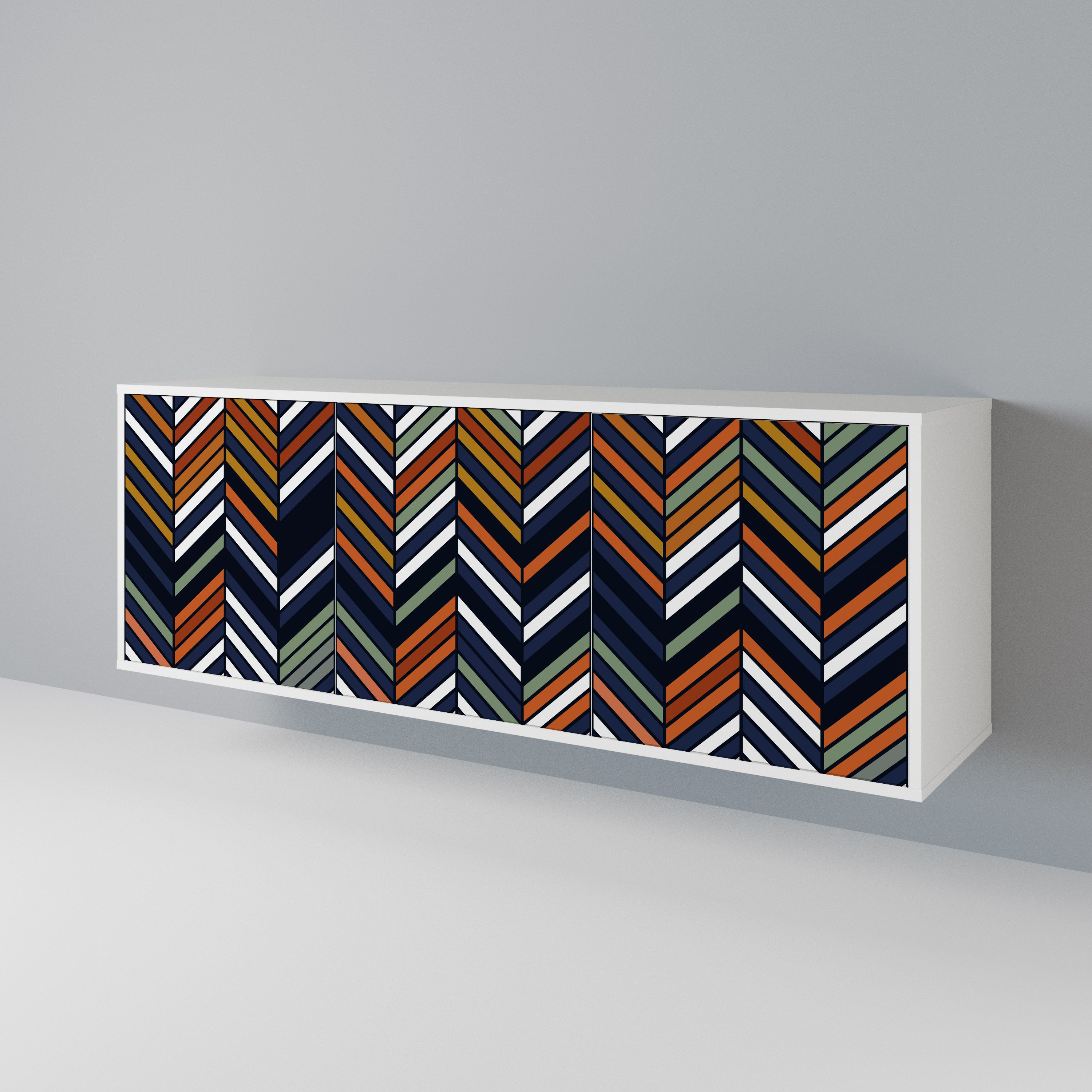 VIBRANT PATCHWORK Aparador de 3 Puertas