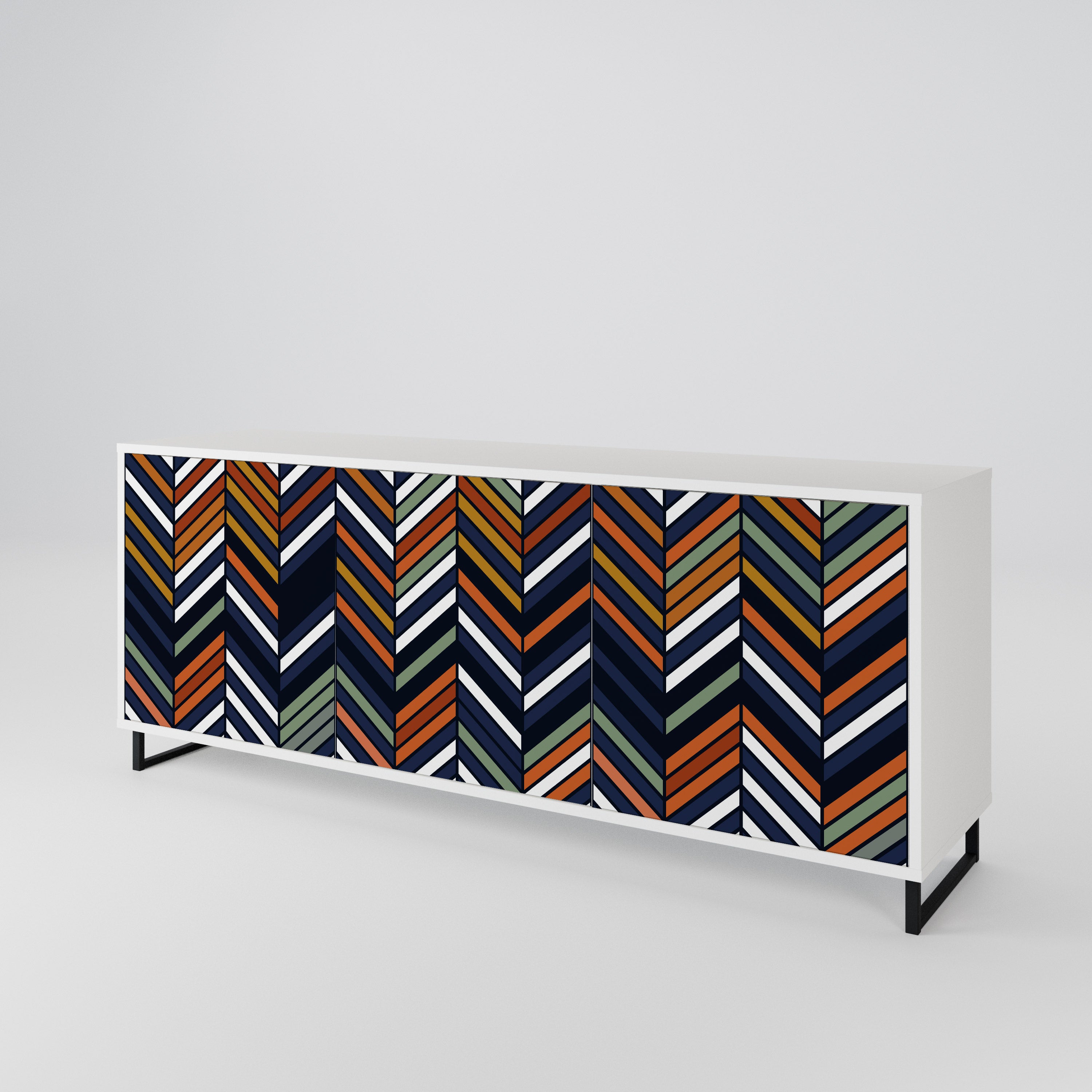 VIBRANT PATCHWORK Aparador de 3 Puertas