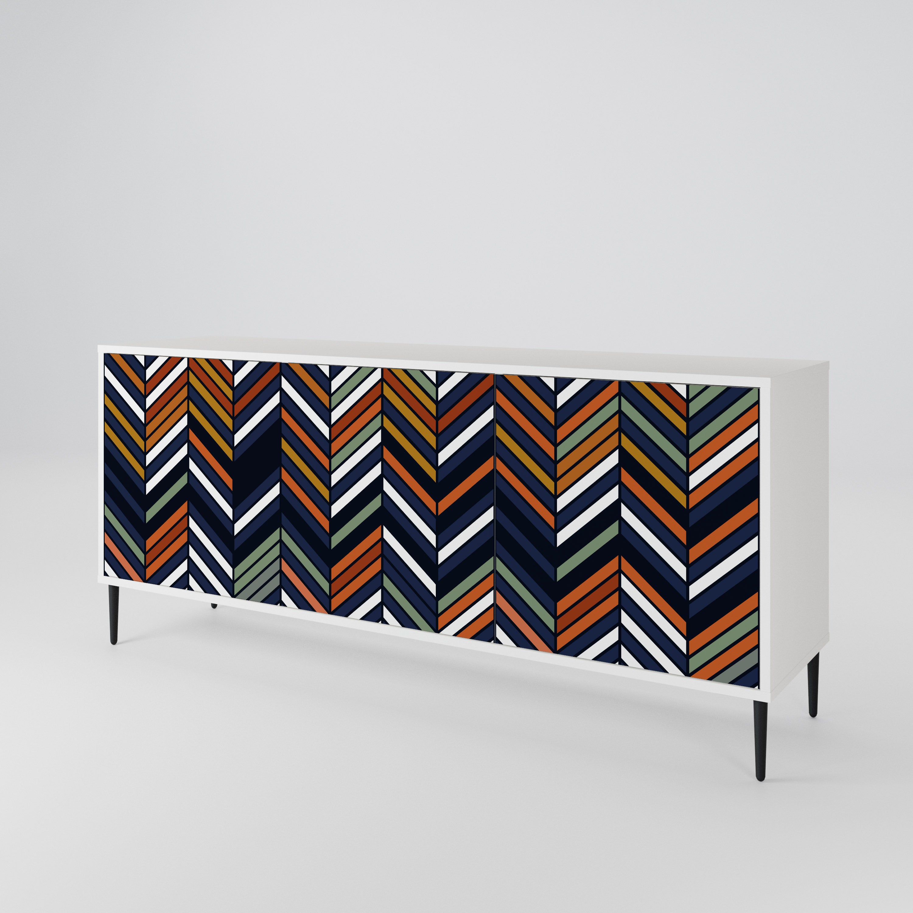 VIBRANT PATCHWORK Aparador de 3 Puertas