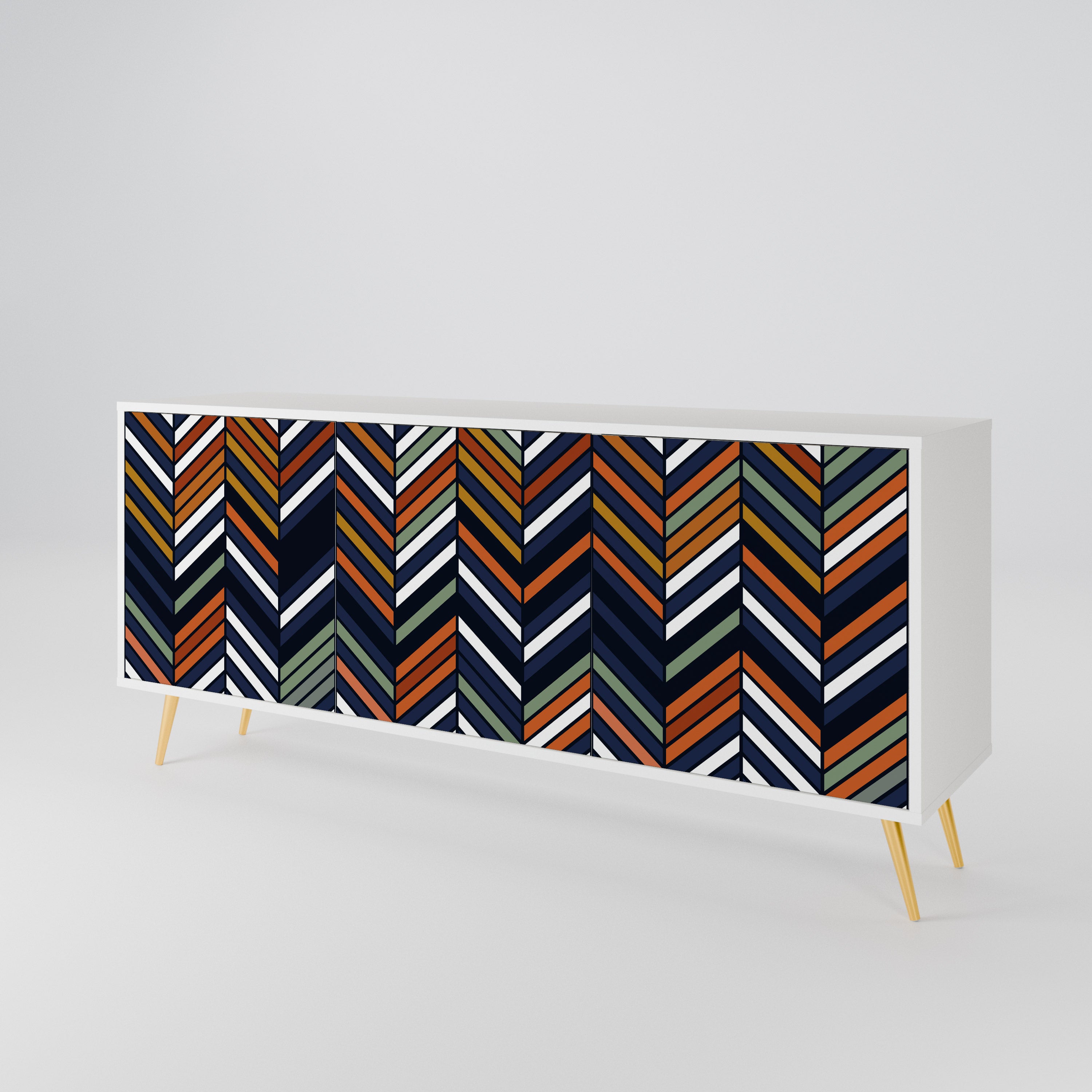 VIBRANT PATCHWORK Aparador de 3 Puertas