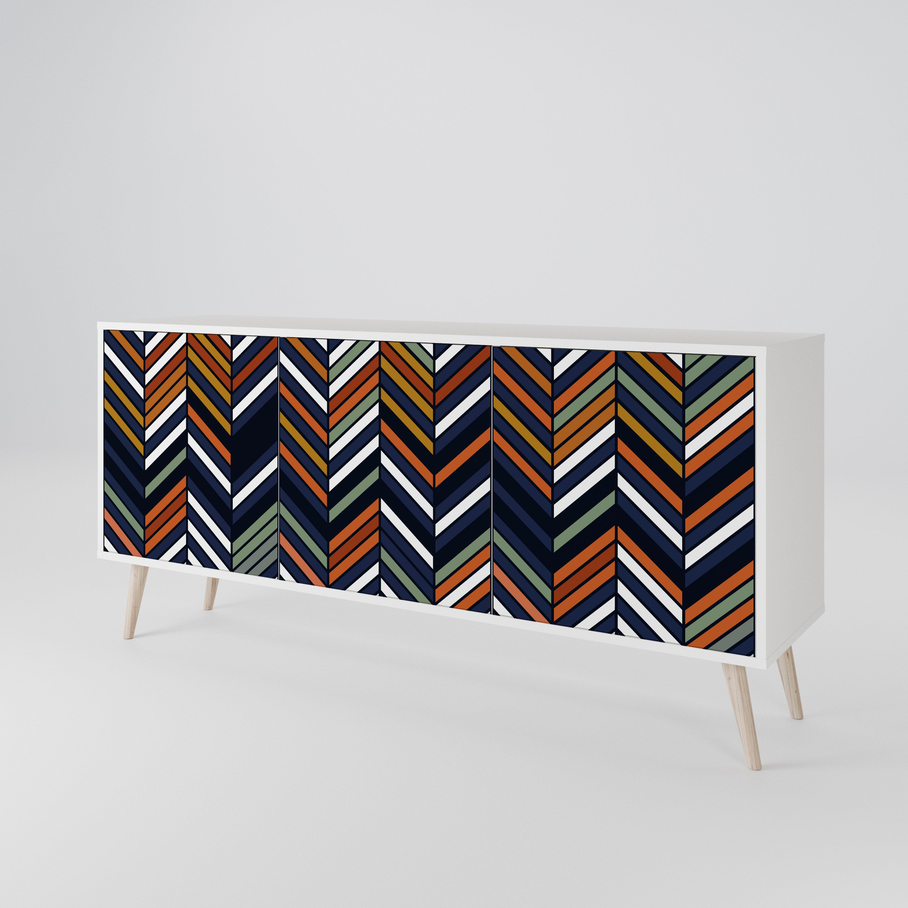 VIBRANT PATCHWORK Aparador de 3 Puertas