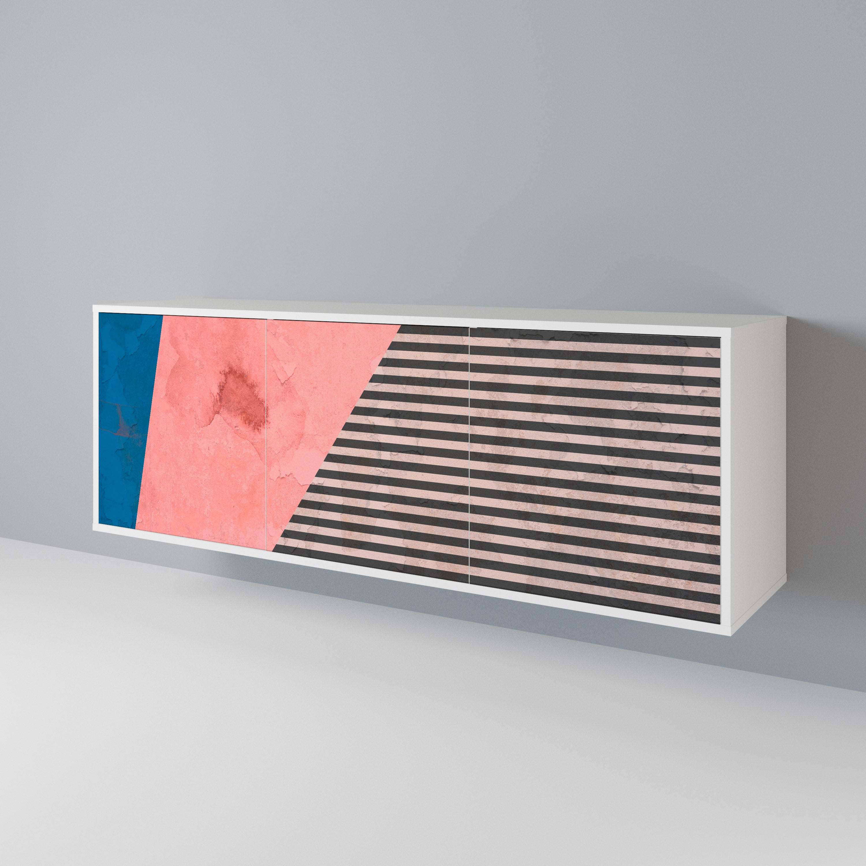 GLAMOROUS STRIPE Aparador de 3 Puertas