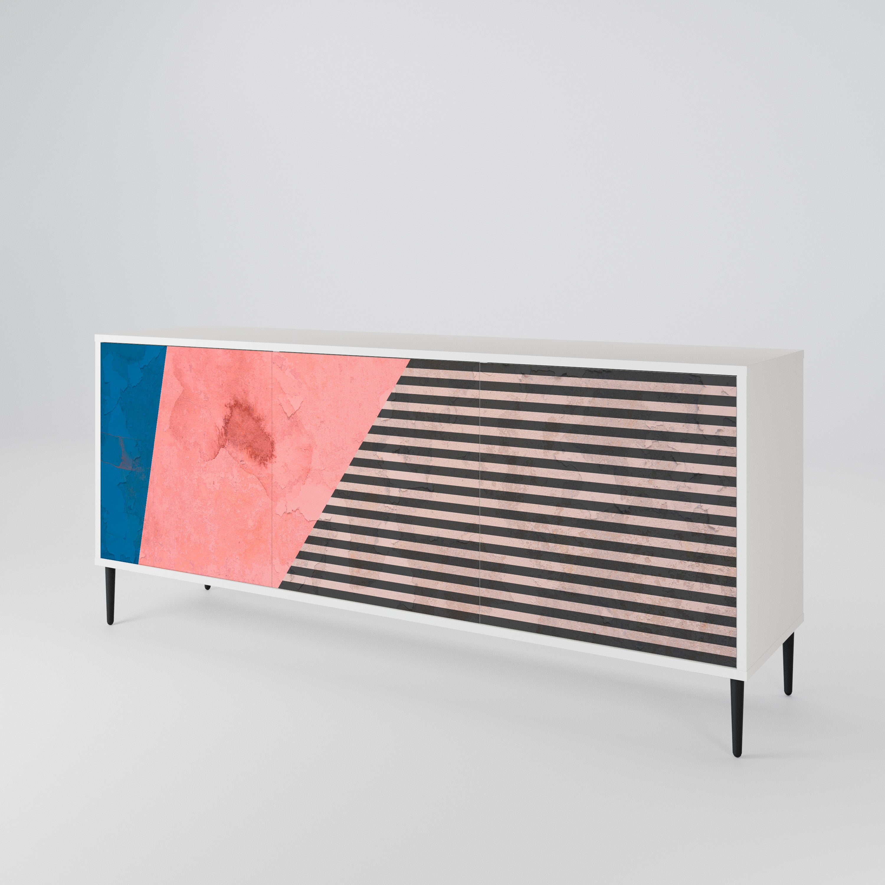 GLAMOROUS STRIPE Aparador de 3 Puertas