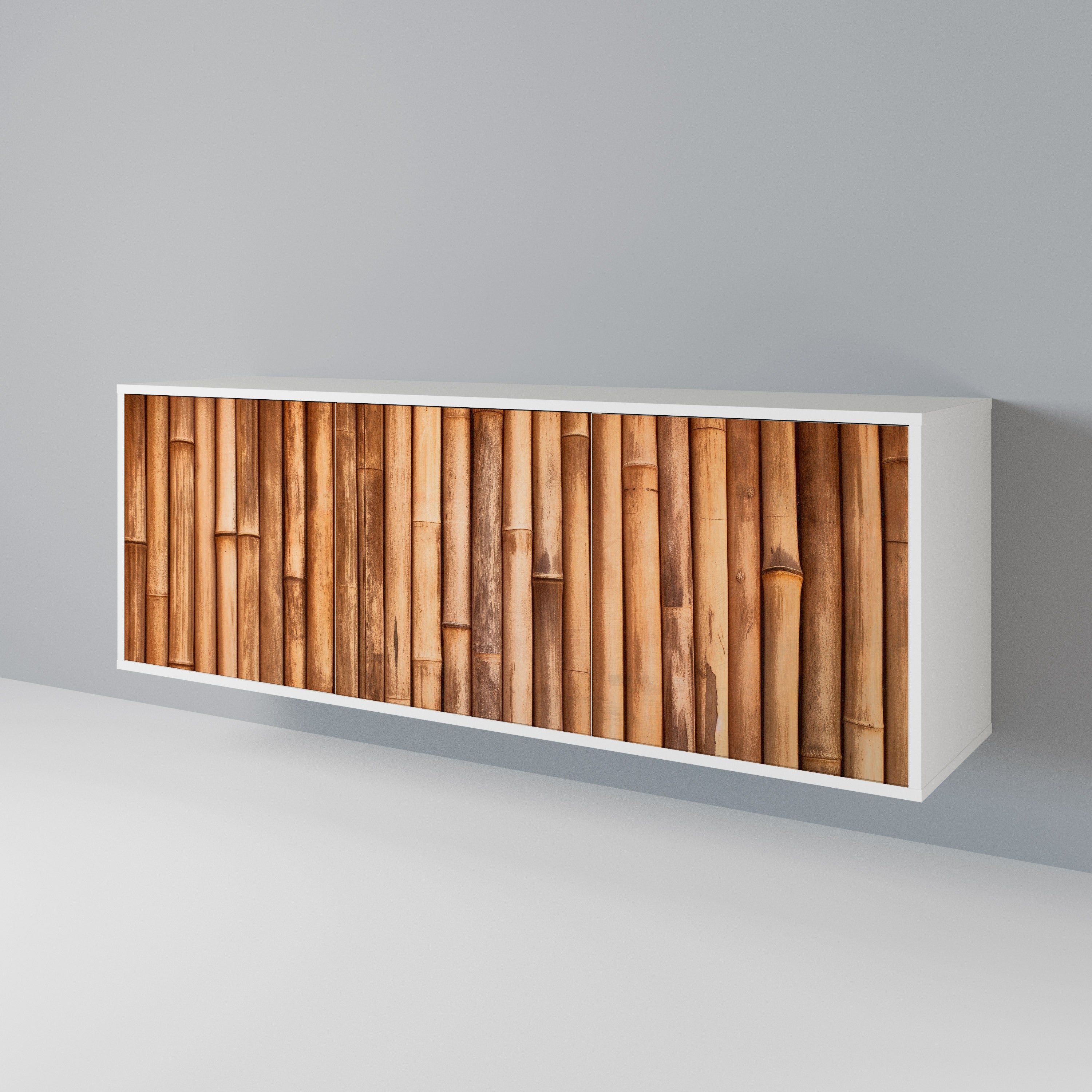 NATURAL WOOD 3-Door Sideboard