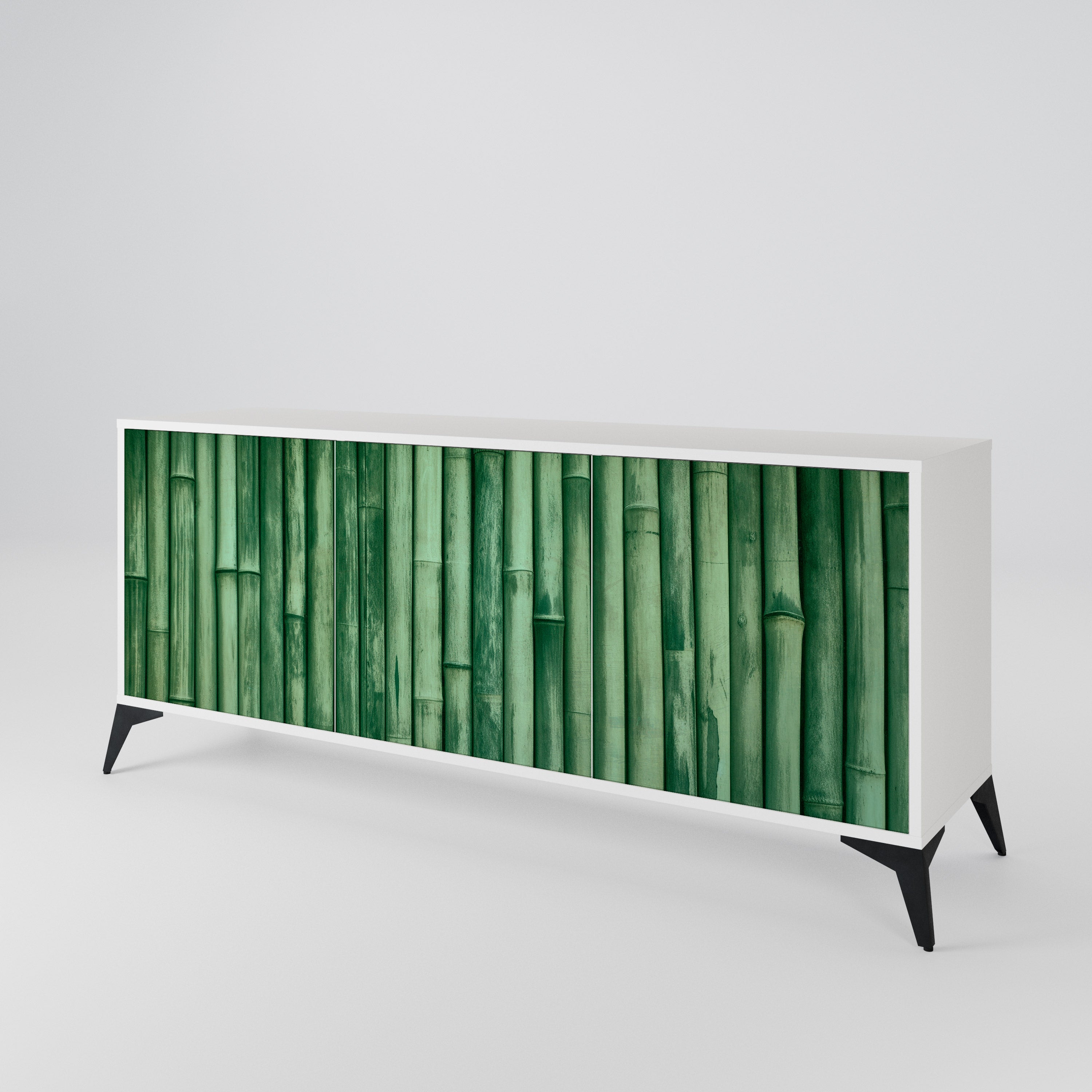 NATURAL GREEN 3-Door Sideboard