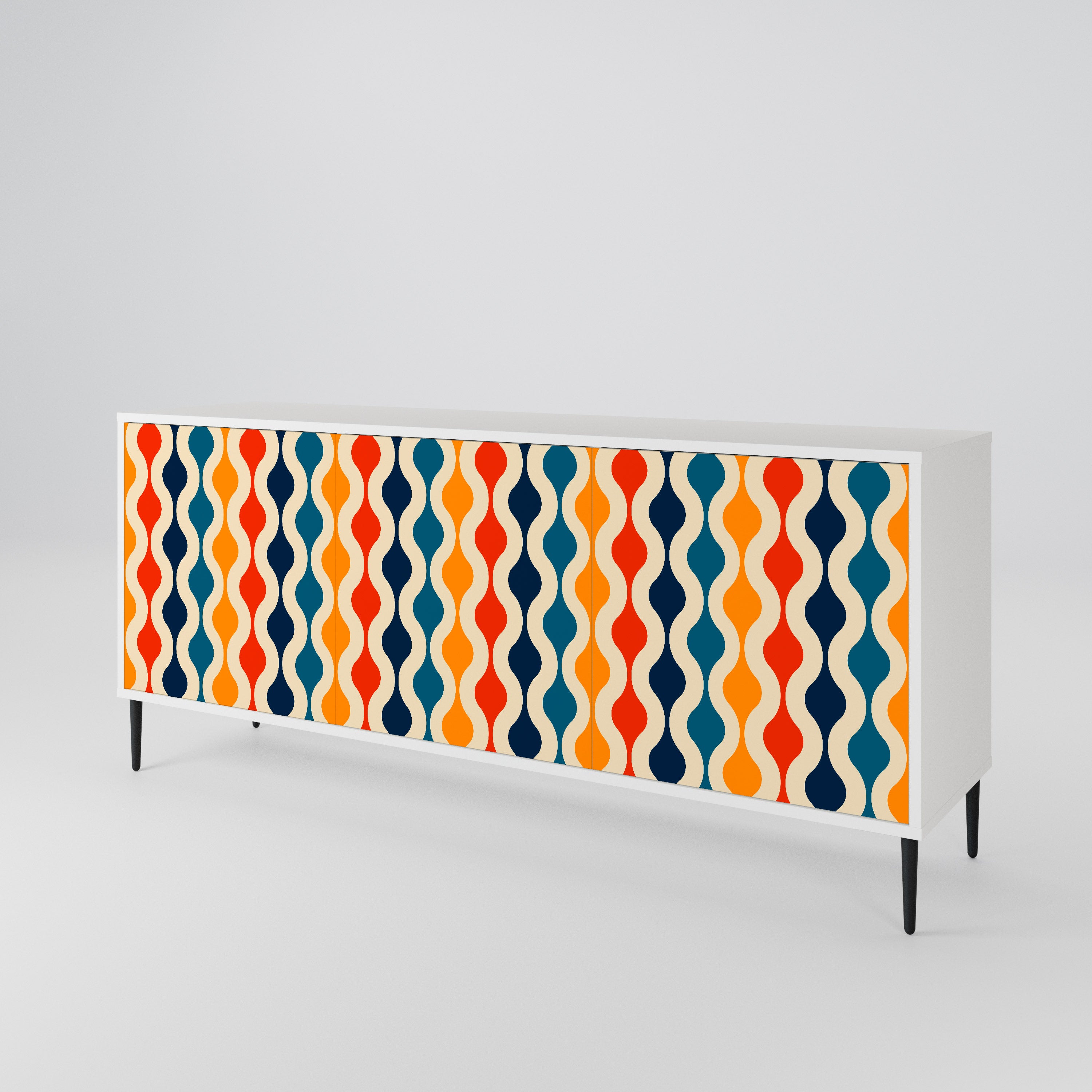 COLORFUL NOSTALGIA 3-Door Sideboard