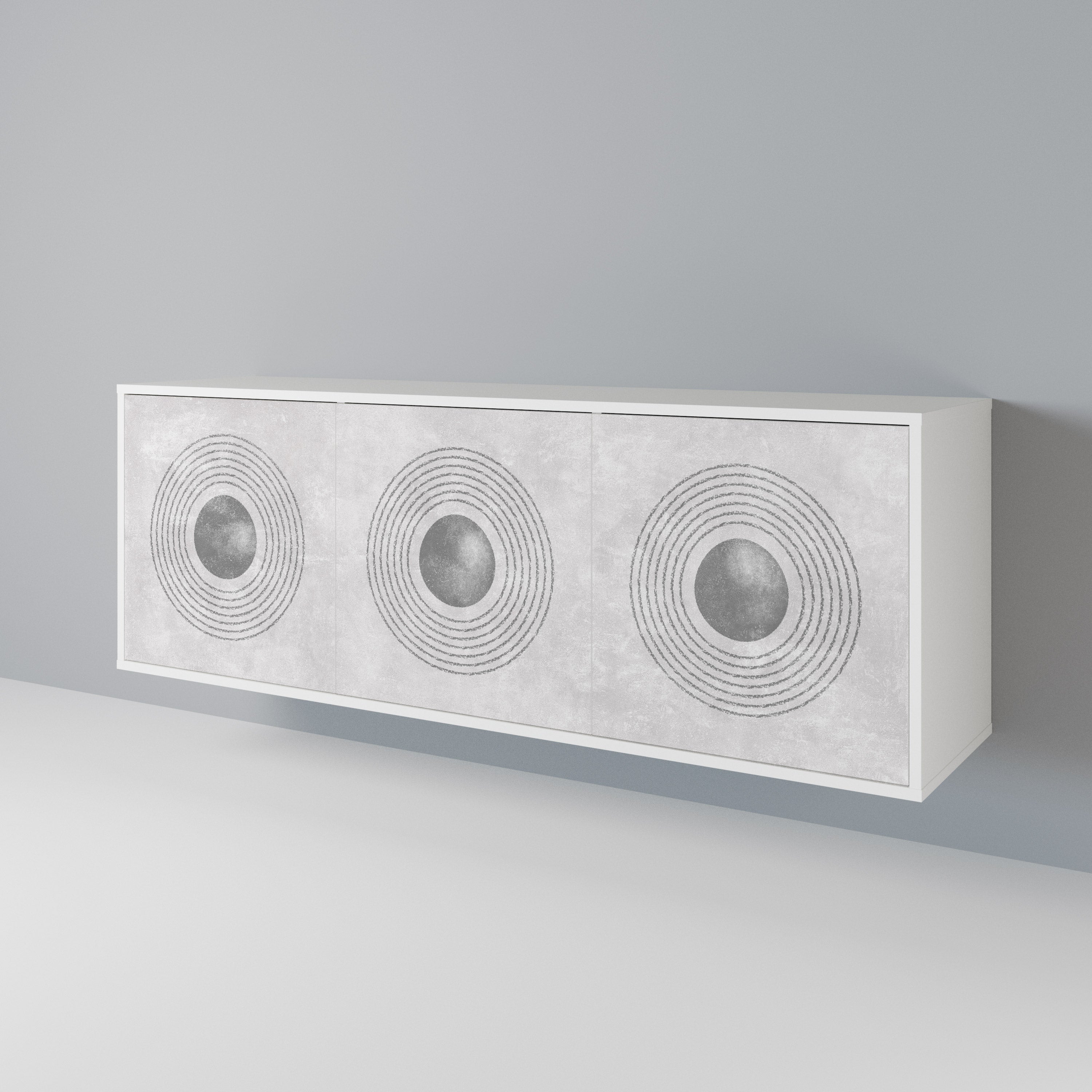 SOLID CIRCLES Aparador de 3 Puertas