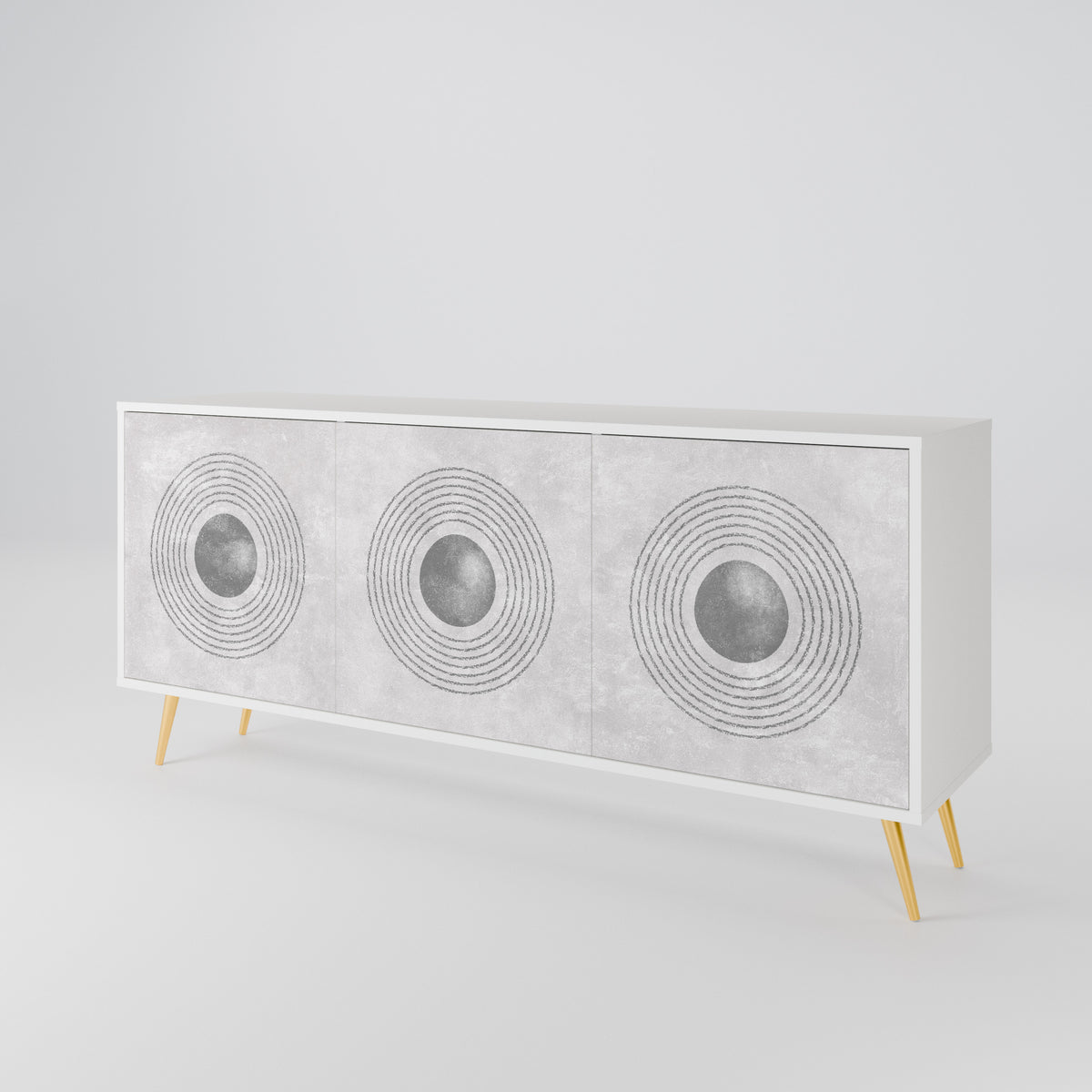 SOLID CIRCLES Aparador de 3 Puertas