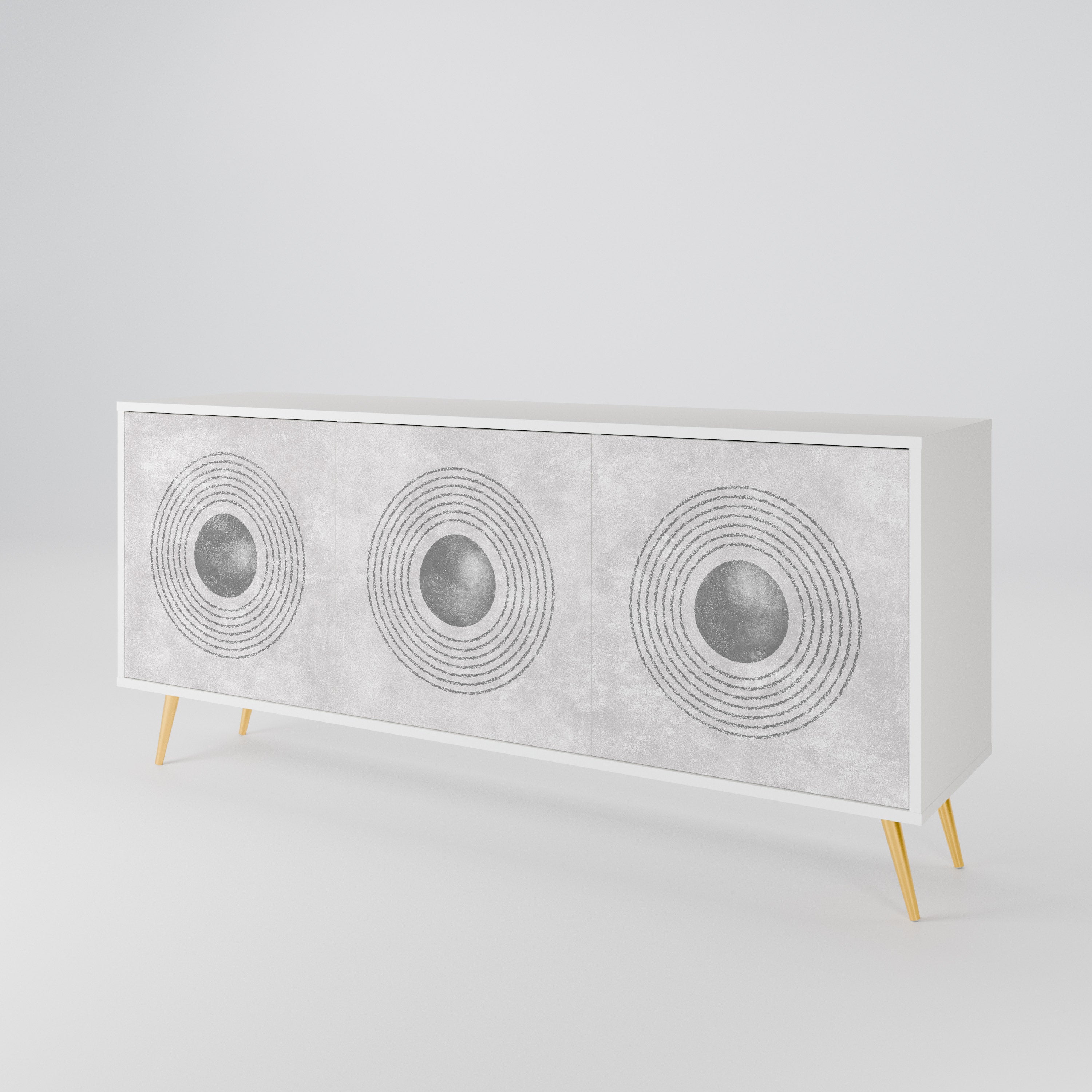 SOLID CIRCLES Aparador de 3 Puertas