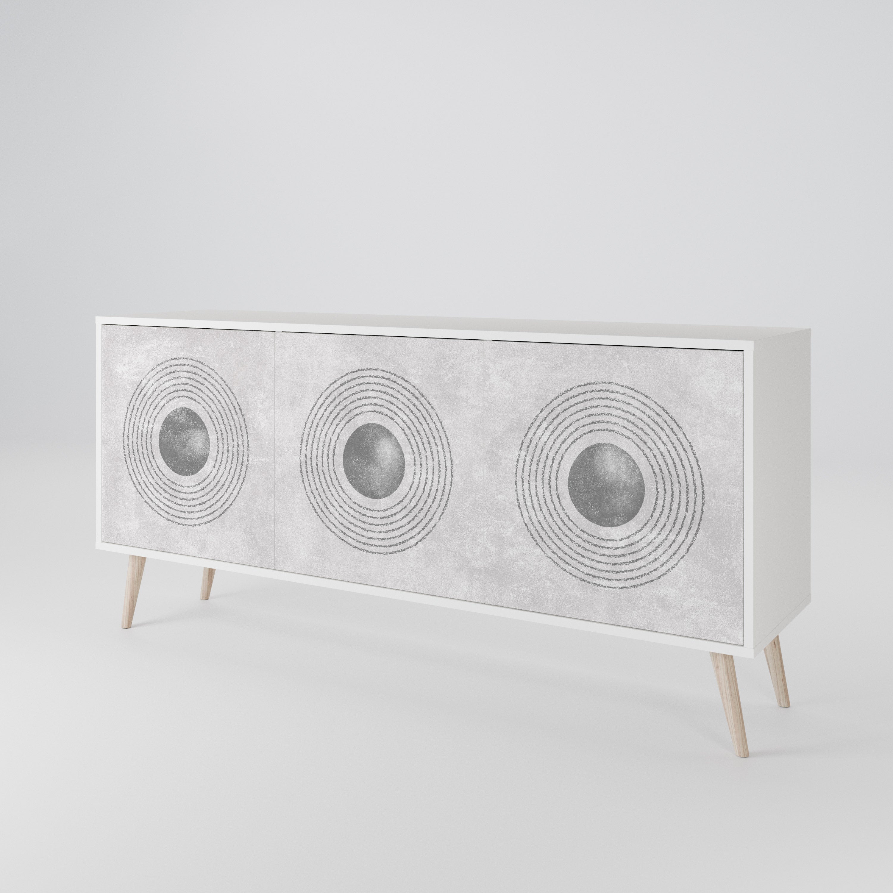 SOLID CIRCLES Aparador de 3 Puertas