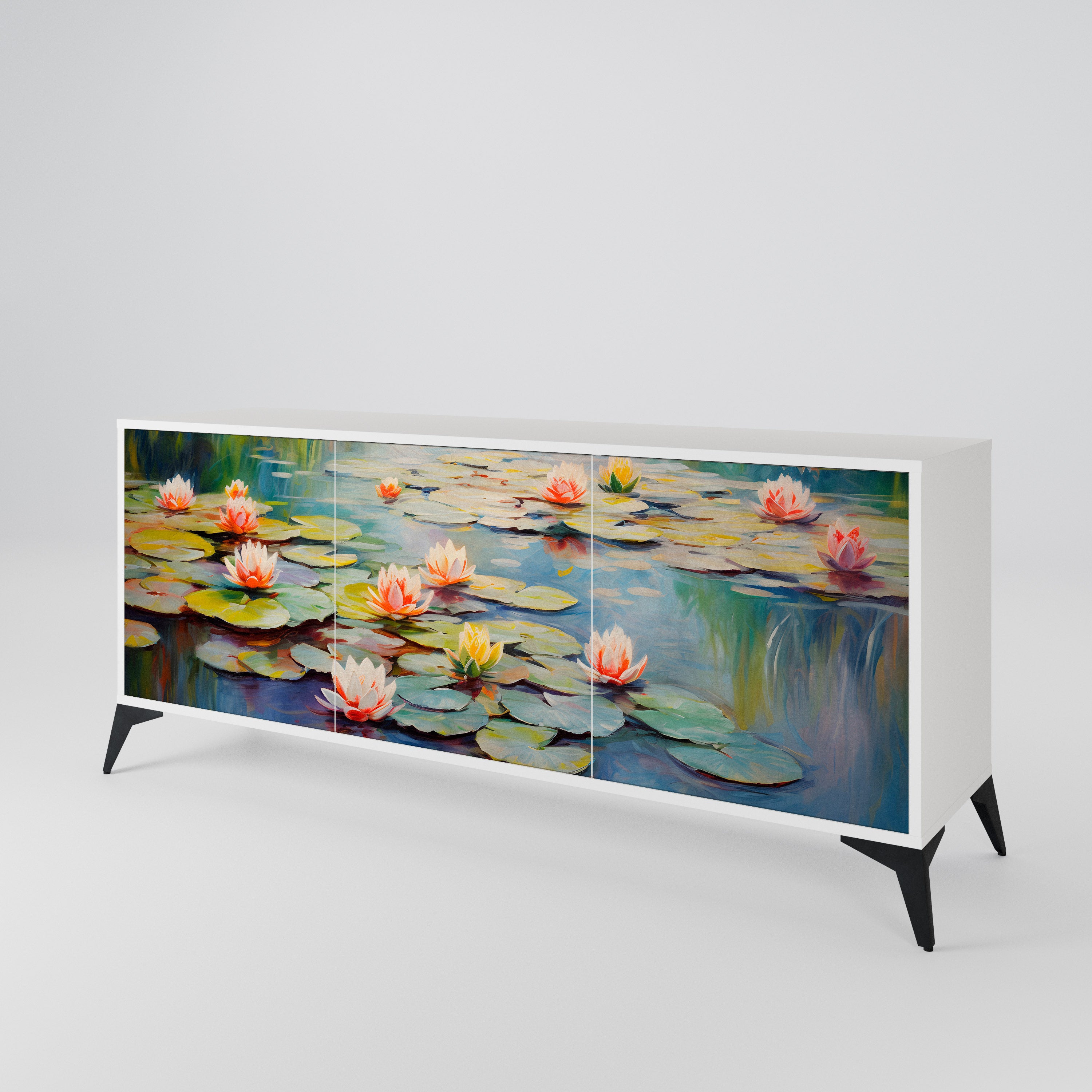 BLOOMING WATERS Aparador de 3 Puertas
