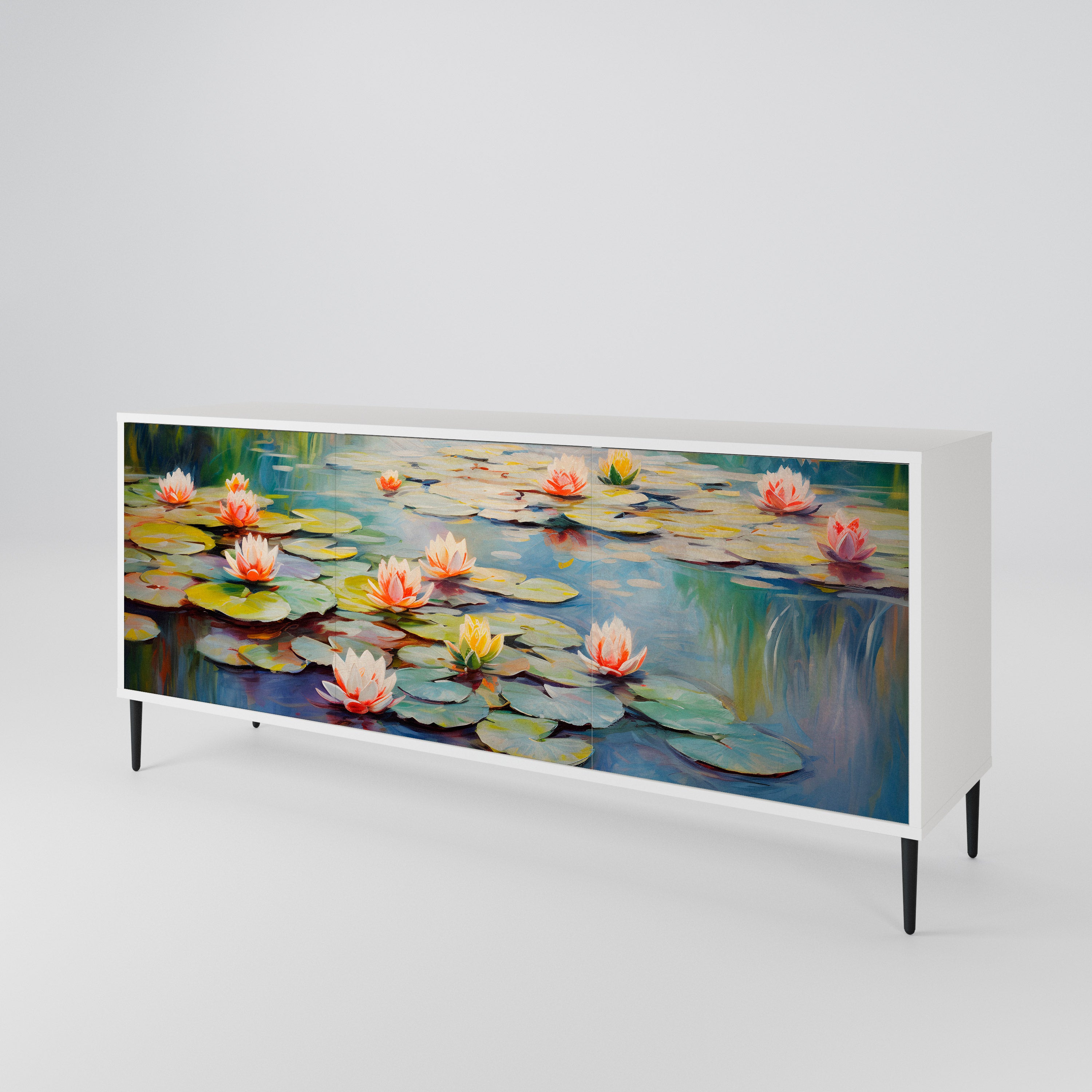 BLOOMING WATERS Aparador de 3 Puertas