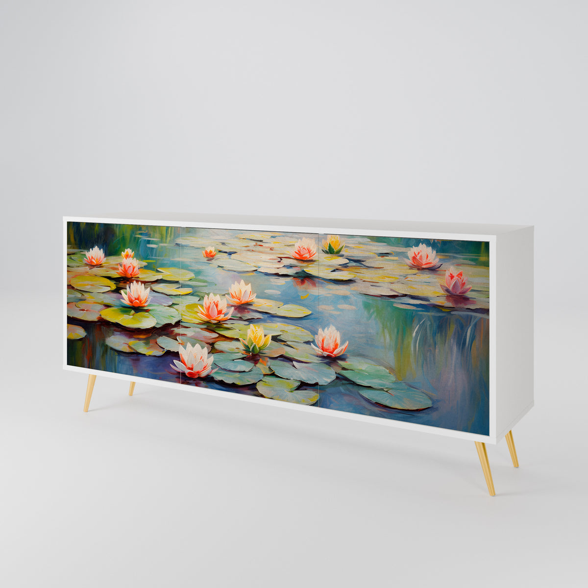 BLOOMING WATERS Aparador de 3 Puertas