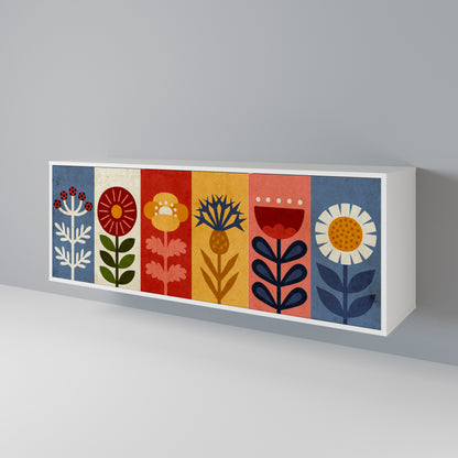 SCANDIC FLOWERET Aparador de 3 Puertas