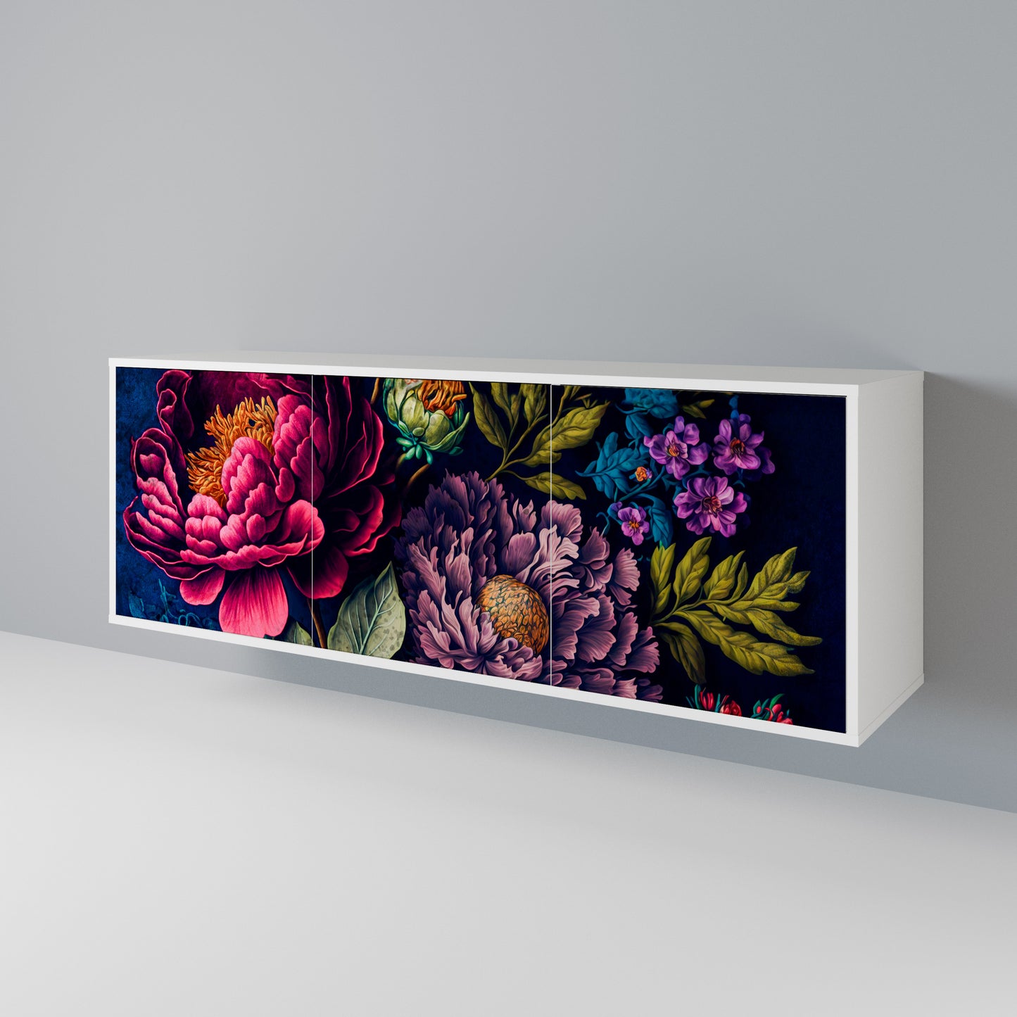 BLOOMING ELEGANCE Aparador de 3 Puertas