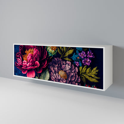 BLOOMING ELEGANCE Aparador de 3 Puertas