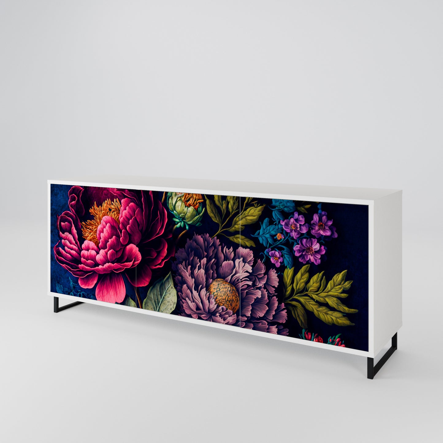 BLOOMING ELEGANCE Aparador de 3 Puertas