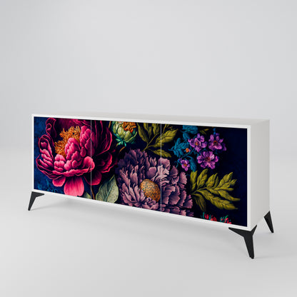 BLOOMING ELEGANCE Aparador de 3 Puertas