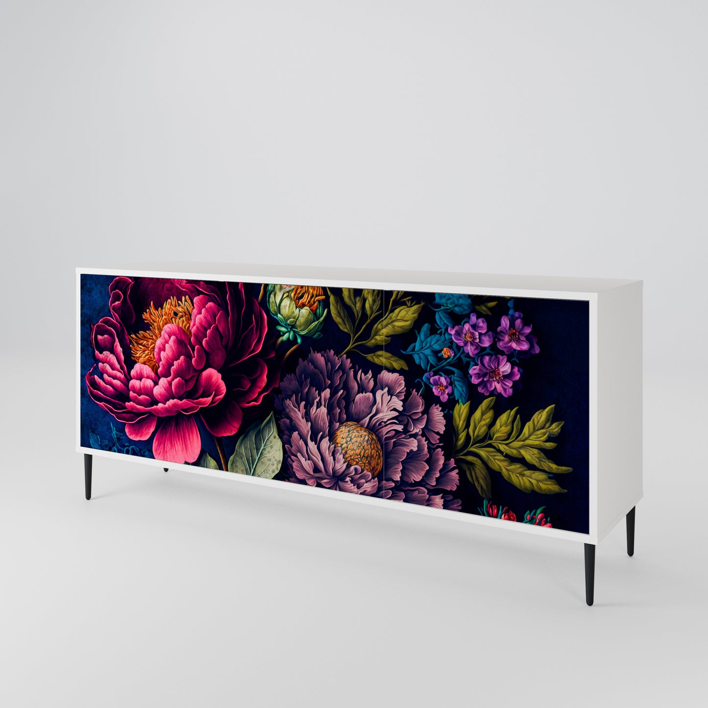 BLOOMING ELEGANCE Aparador de 3 Puertas