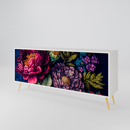 BLOOMING ELEGANCE Aparador de 3 Puertas