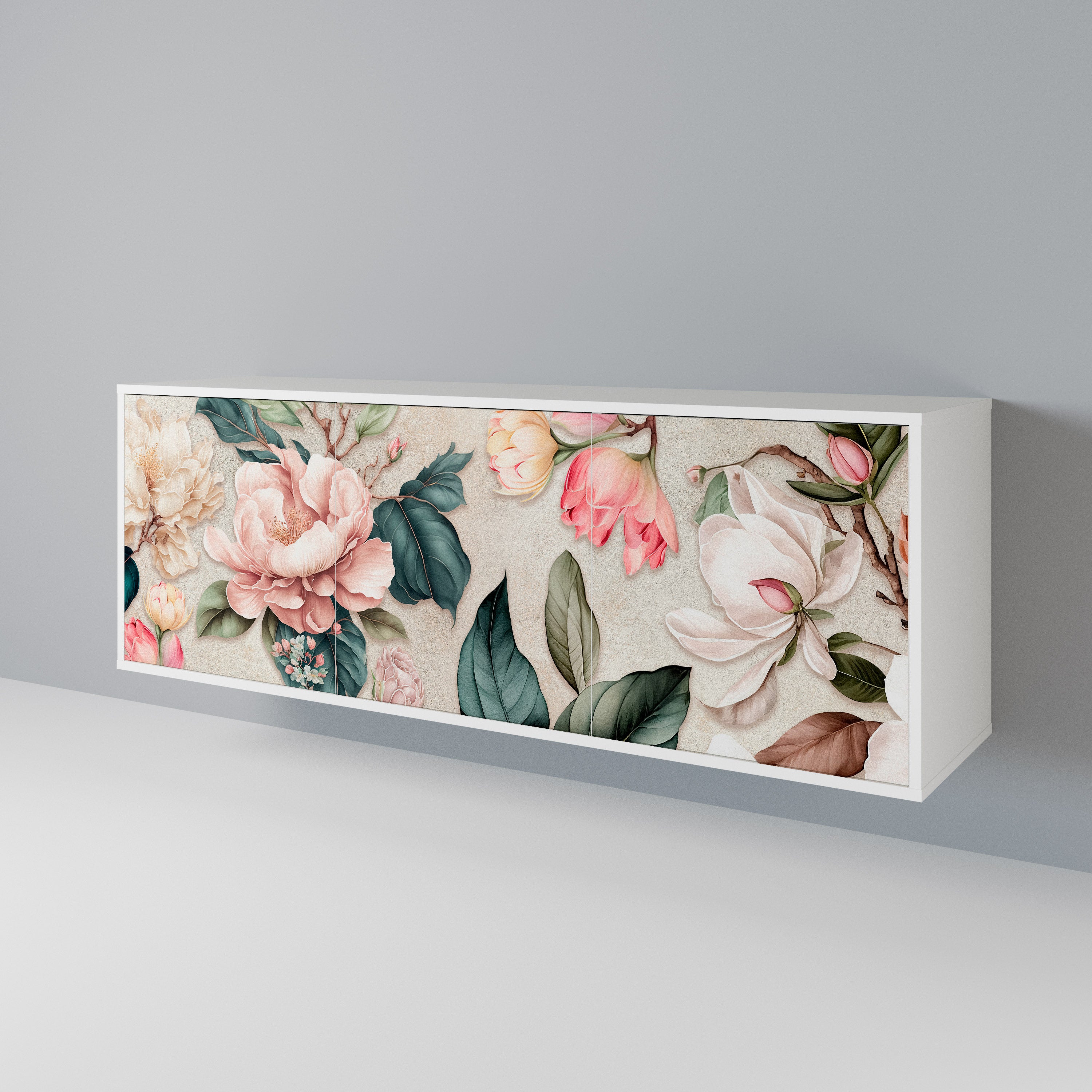 FLORAL GRACE Aparador de 3 Puertas