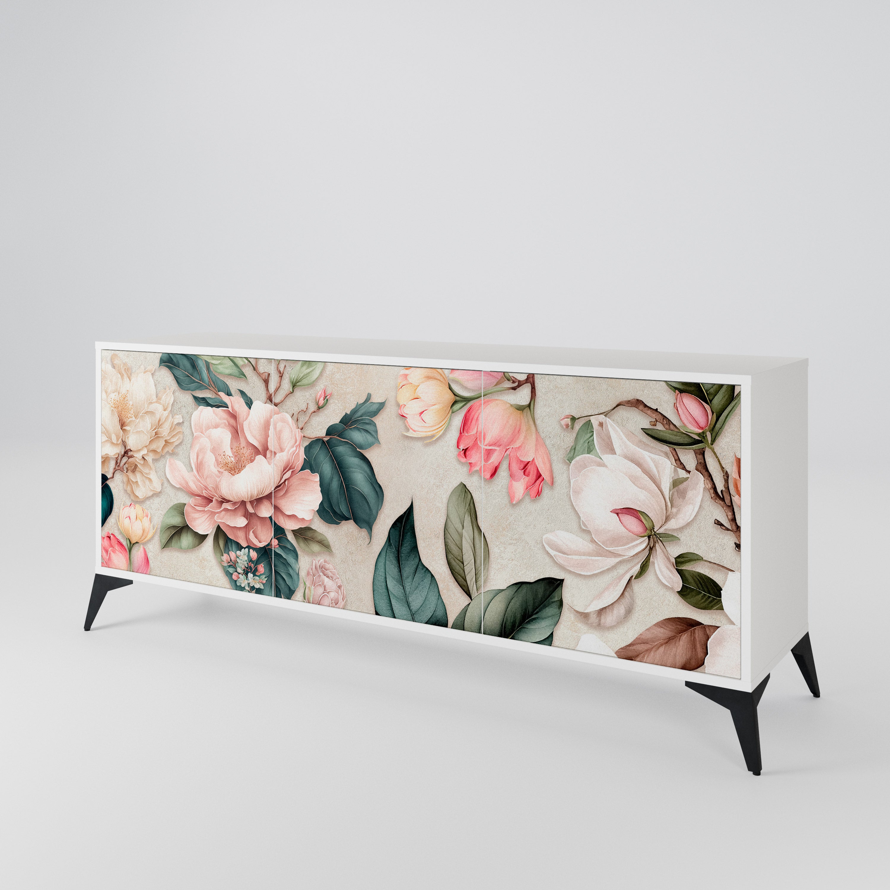 FLORAL GRACE Aparador de 3 Puertas