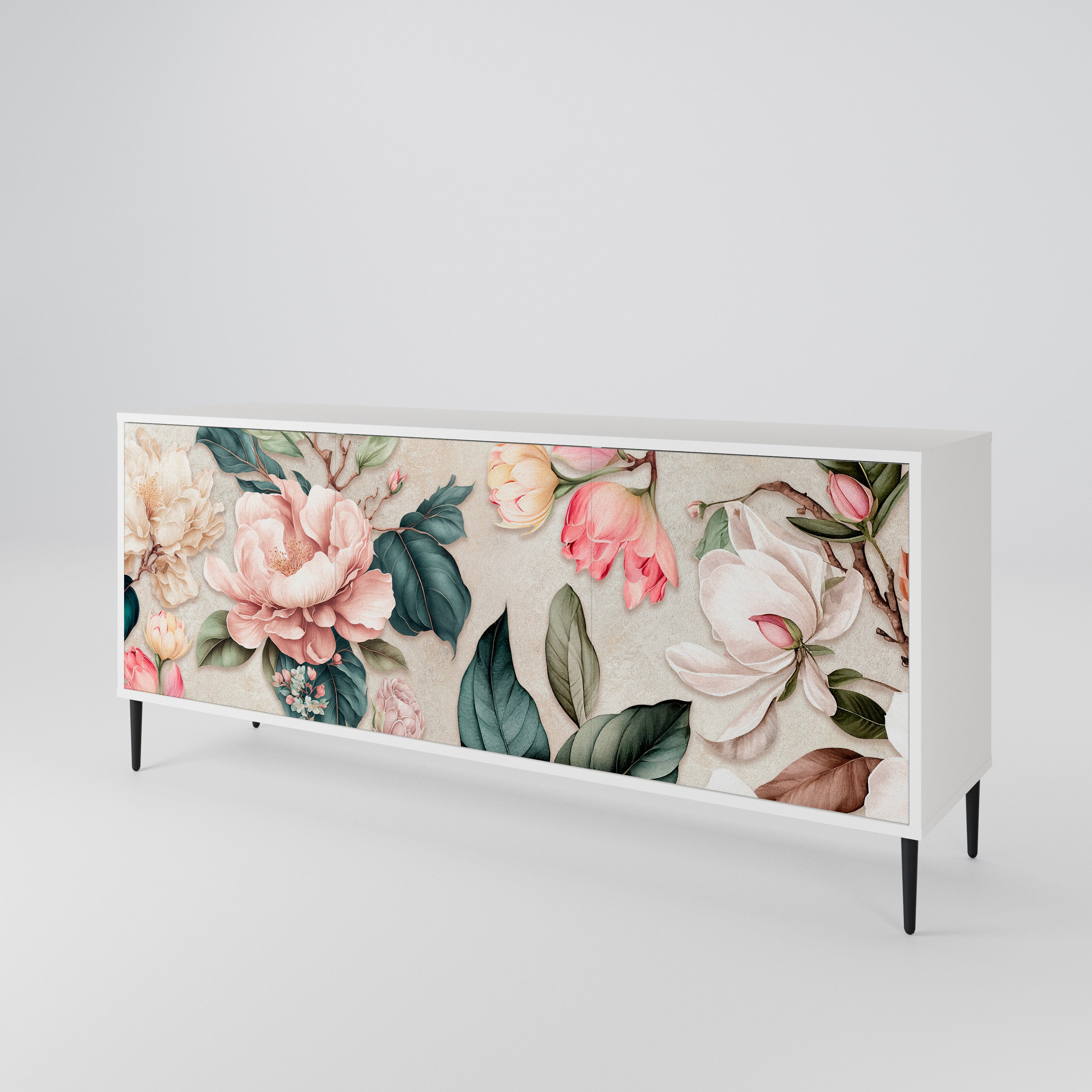 FLORAL GRACE Aparador de 3 Puertas