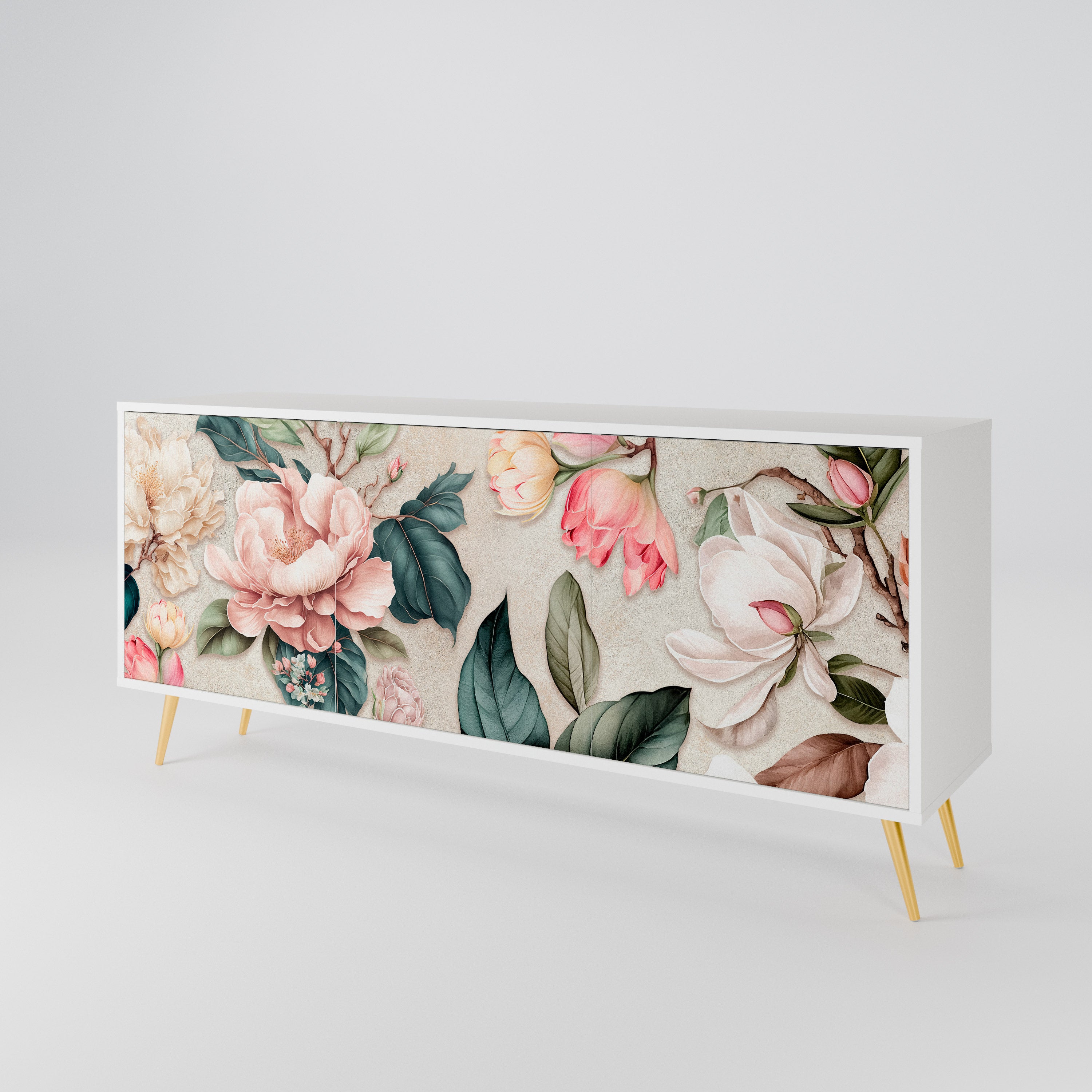 FLORAL GRACE Aparador de 3 Puertas